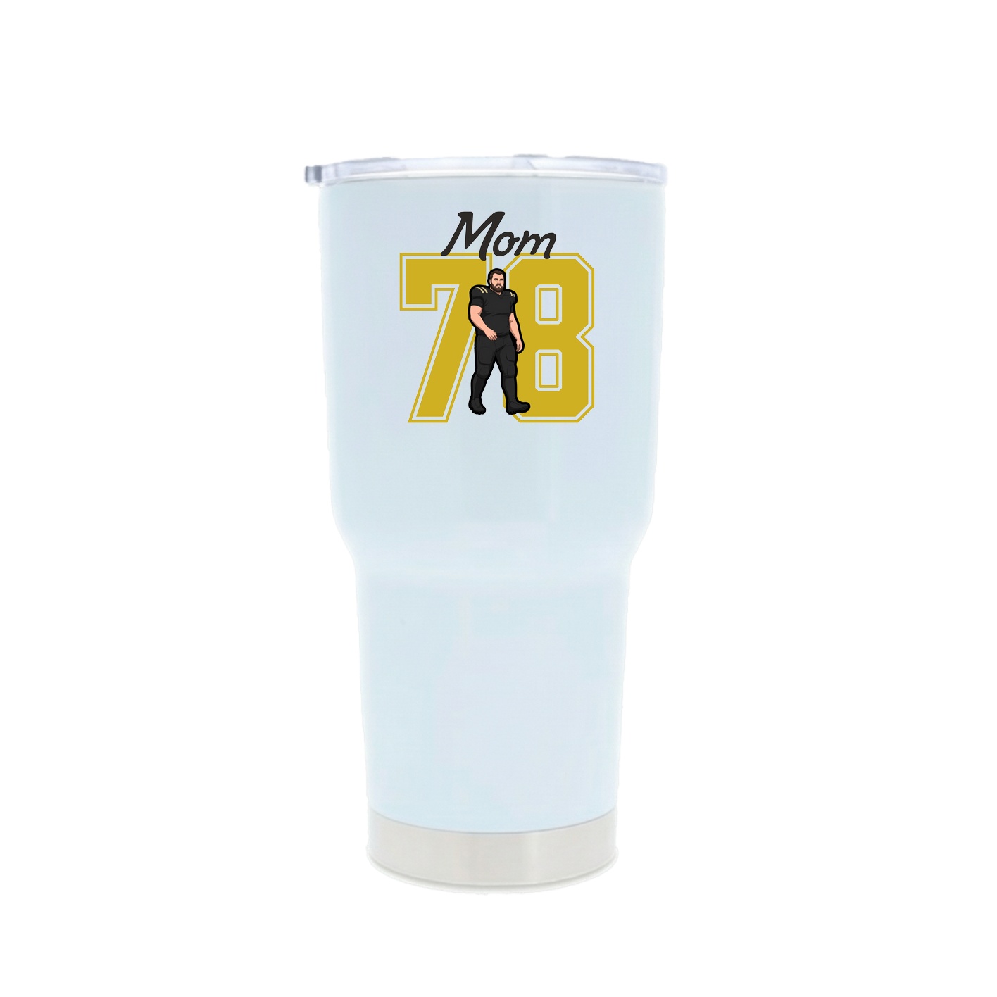 30oz Stainless Steel Tumbler — Mothers Day Shirsey in White
