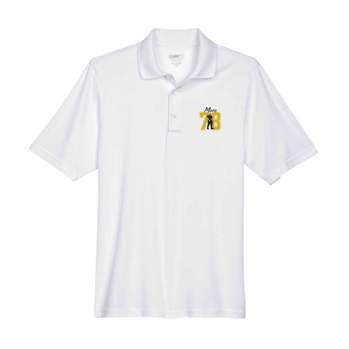 Performance Polo — Mothers Day Shirsey in White