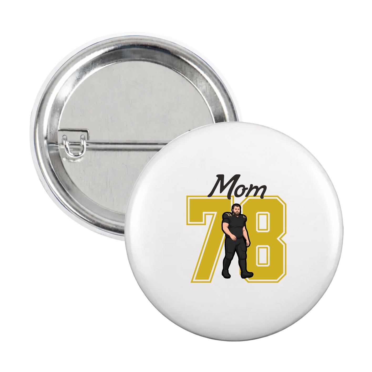 Game Day Button — Mothers Day Shirsey in White