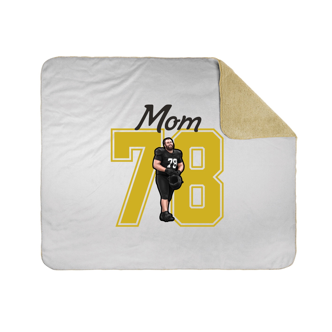 Throw Blanket — Mothers Day Shirsey in White