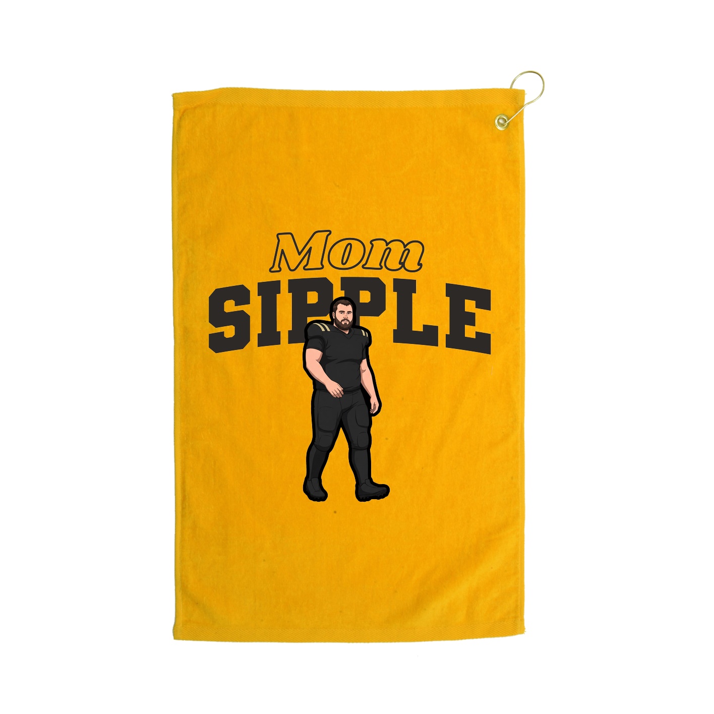 Golf Towel — Mothers Day Block in Gold