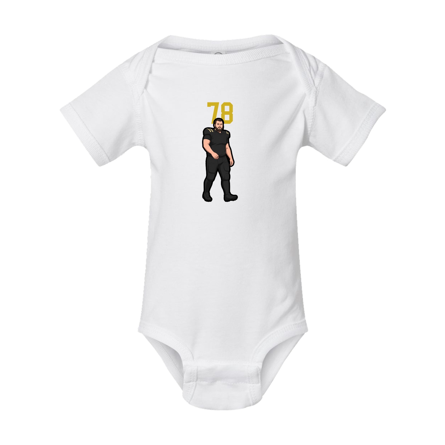 Baby Onesie — Number Top in White