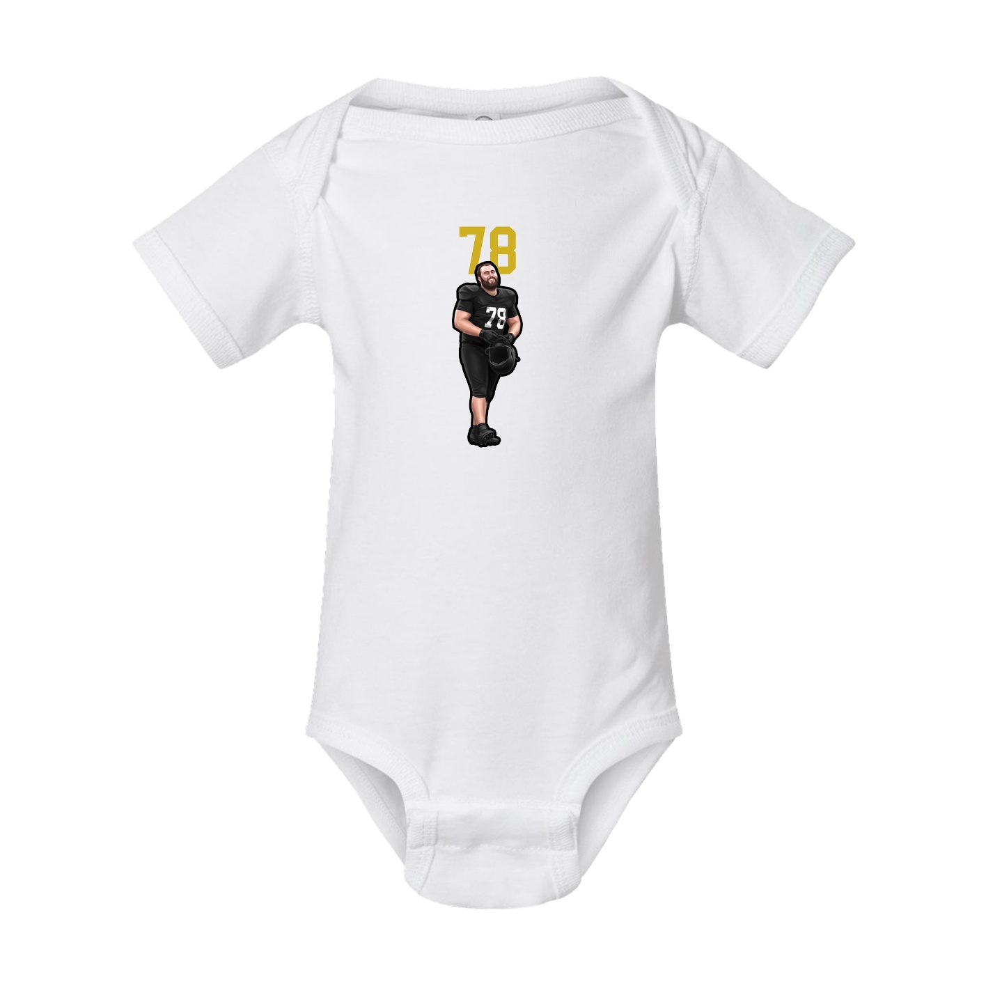 Baby Onesie — Number Top in White