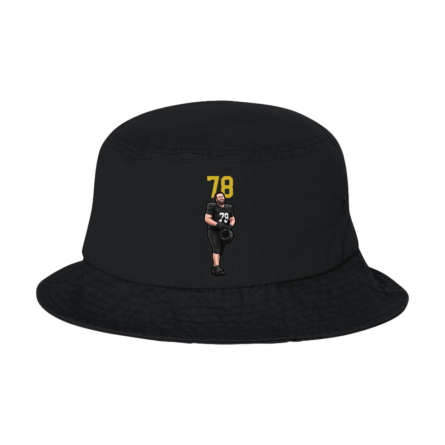 Bucket Cap — Number Top in Black