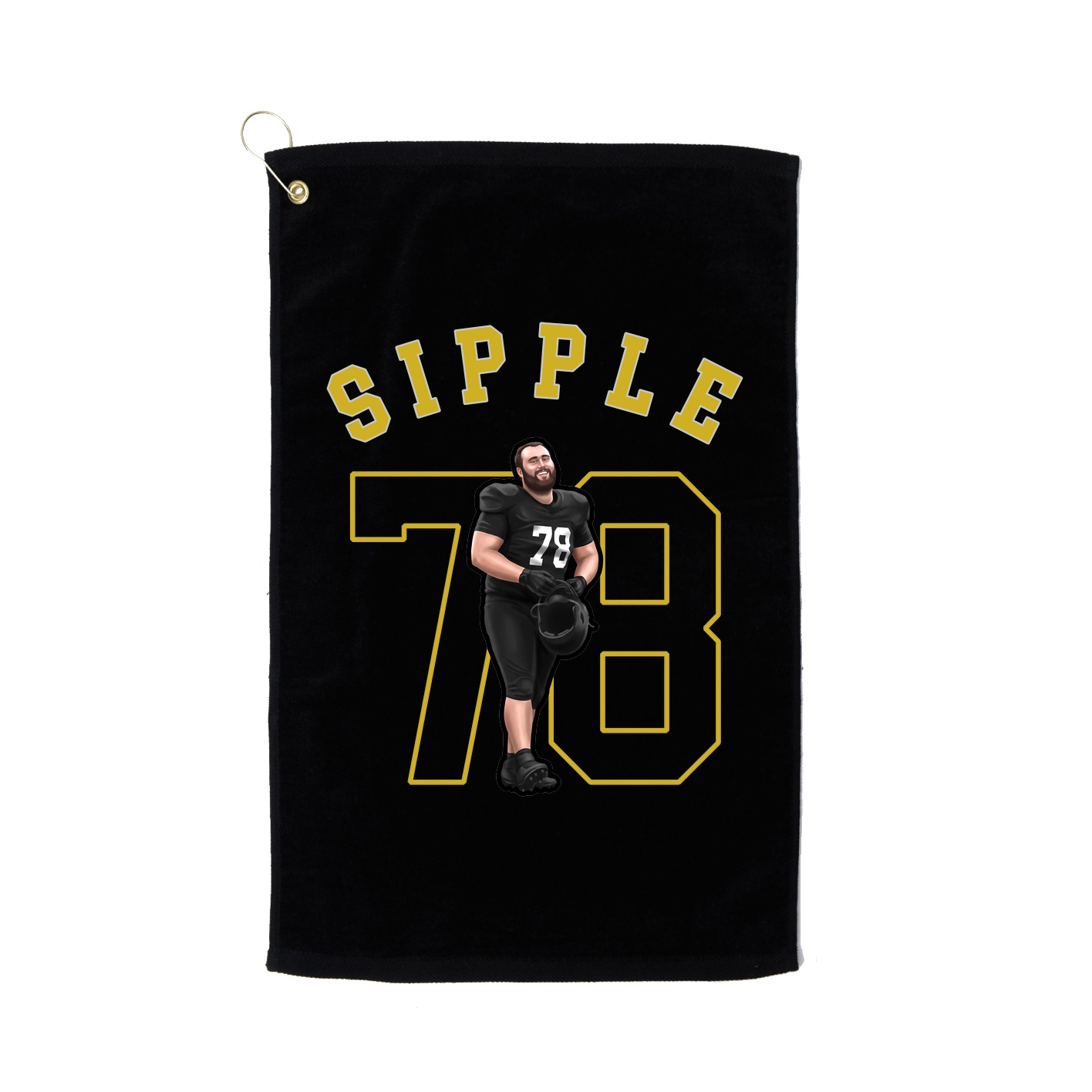 Golf Towel — Shirsey Arch in Black