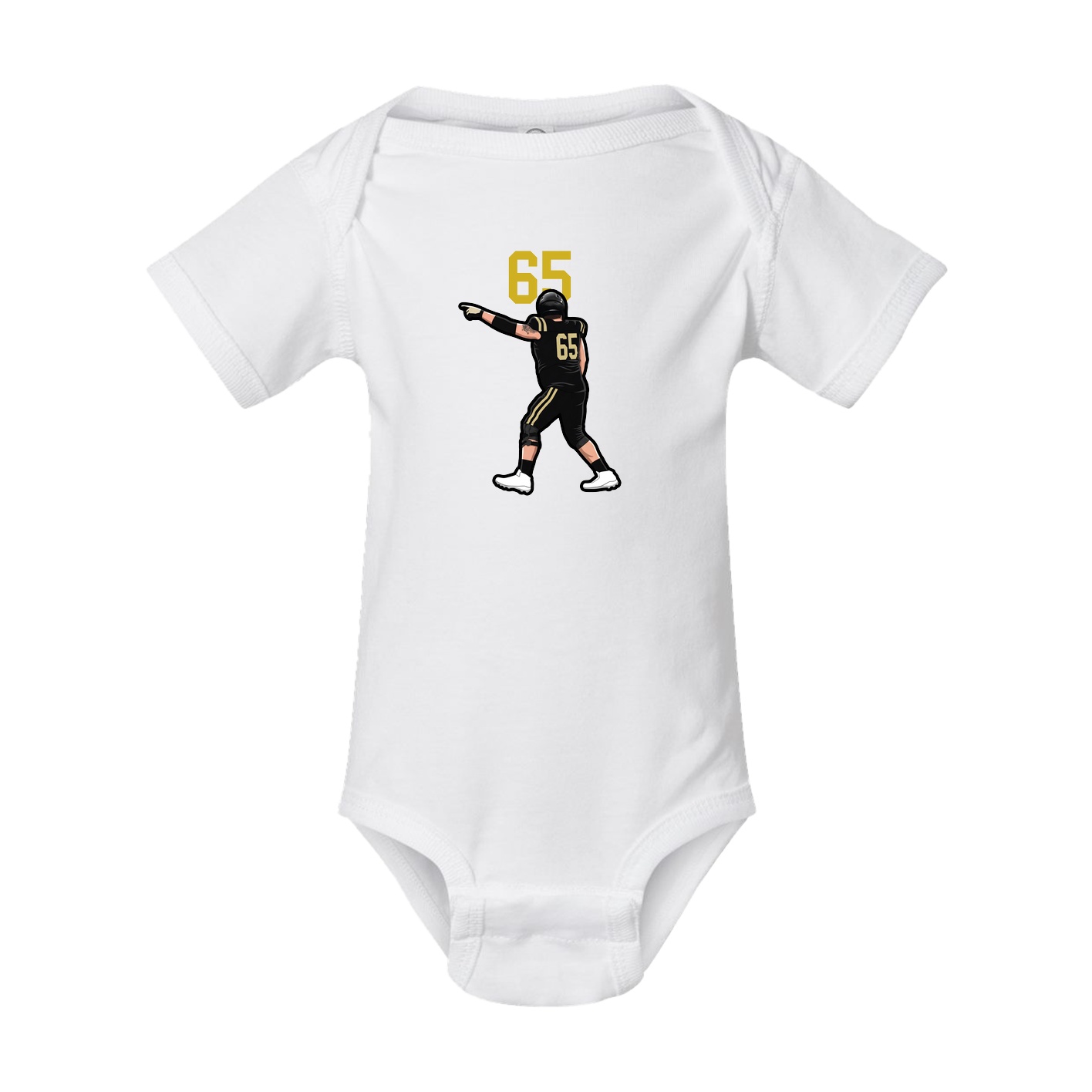 Baby Onesie — Number Top in White