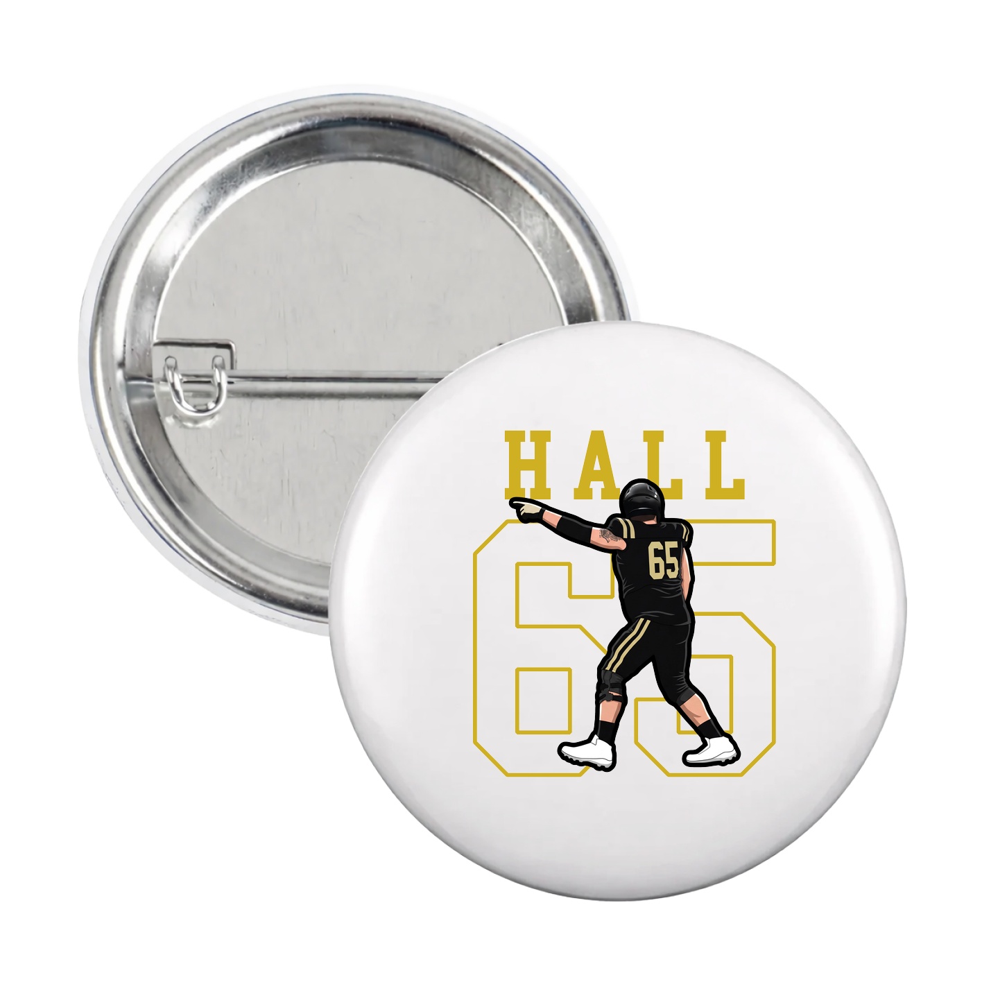 Game Day Button — Shirsey in White