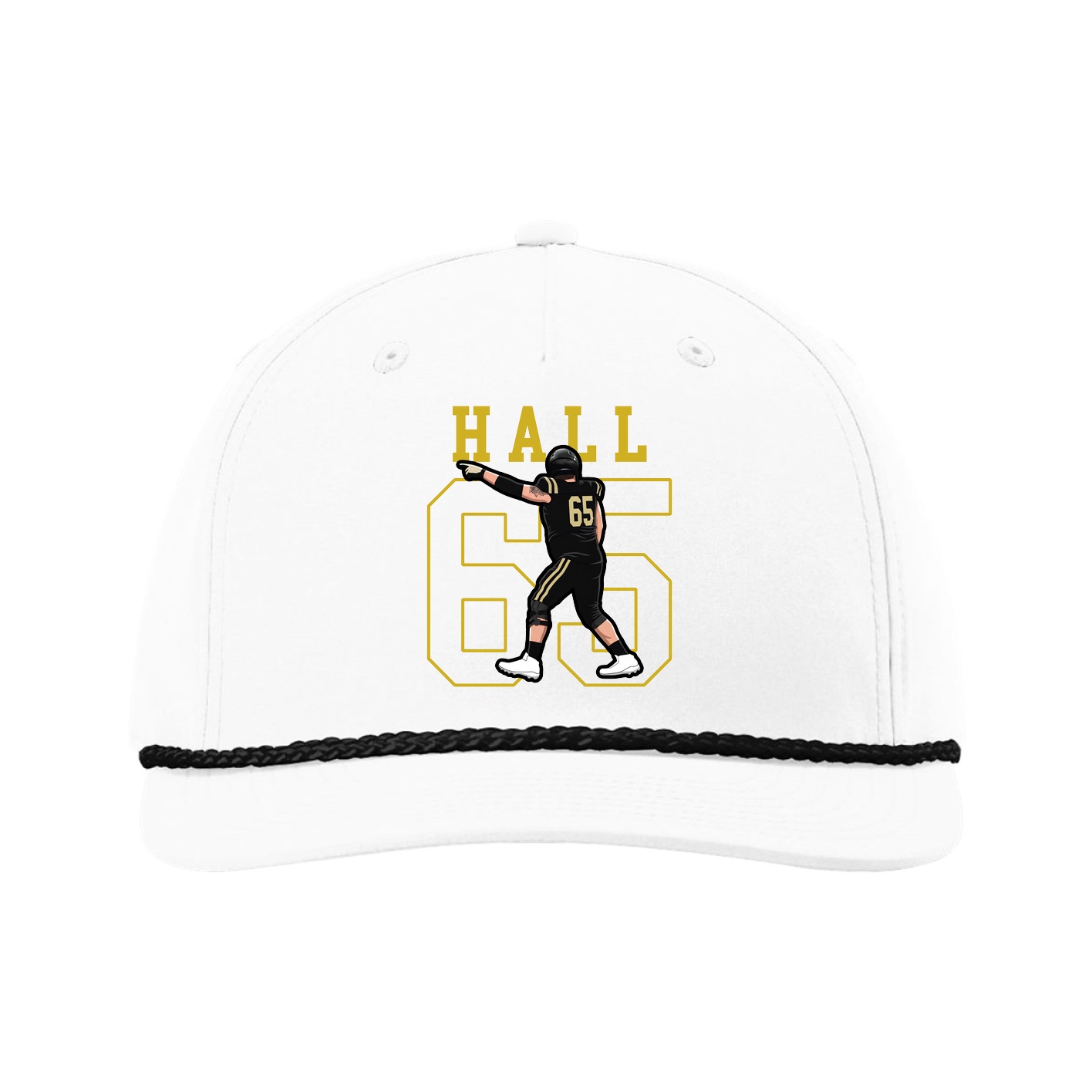 Five-Panel Classic Rope Cap — Shirsey in White