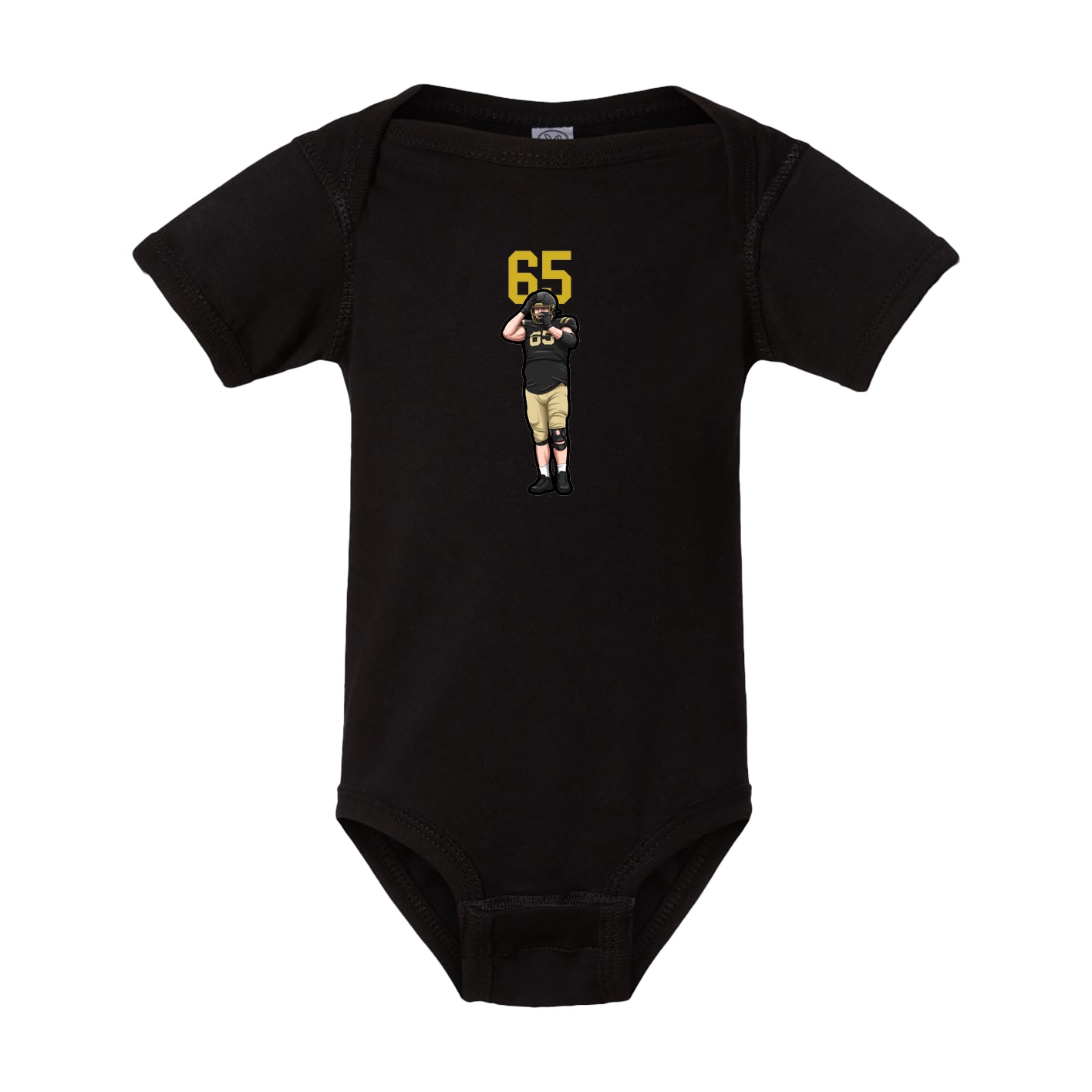 Baby Onesie — Number Top in Black