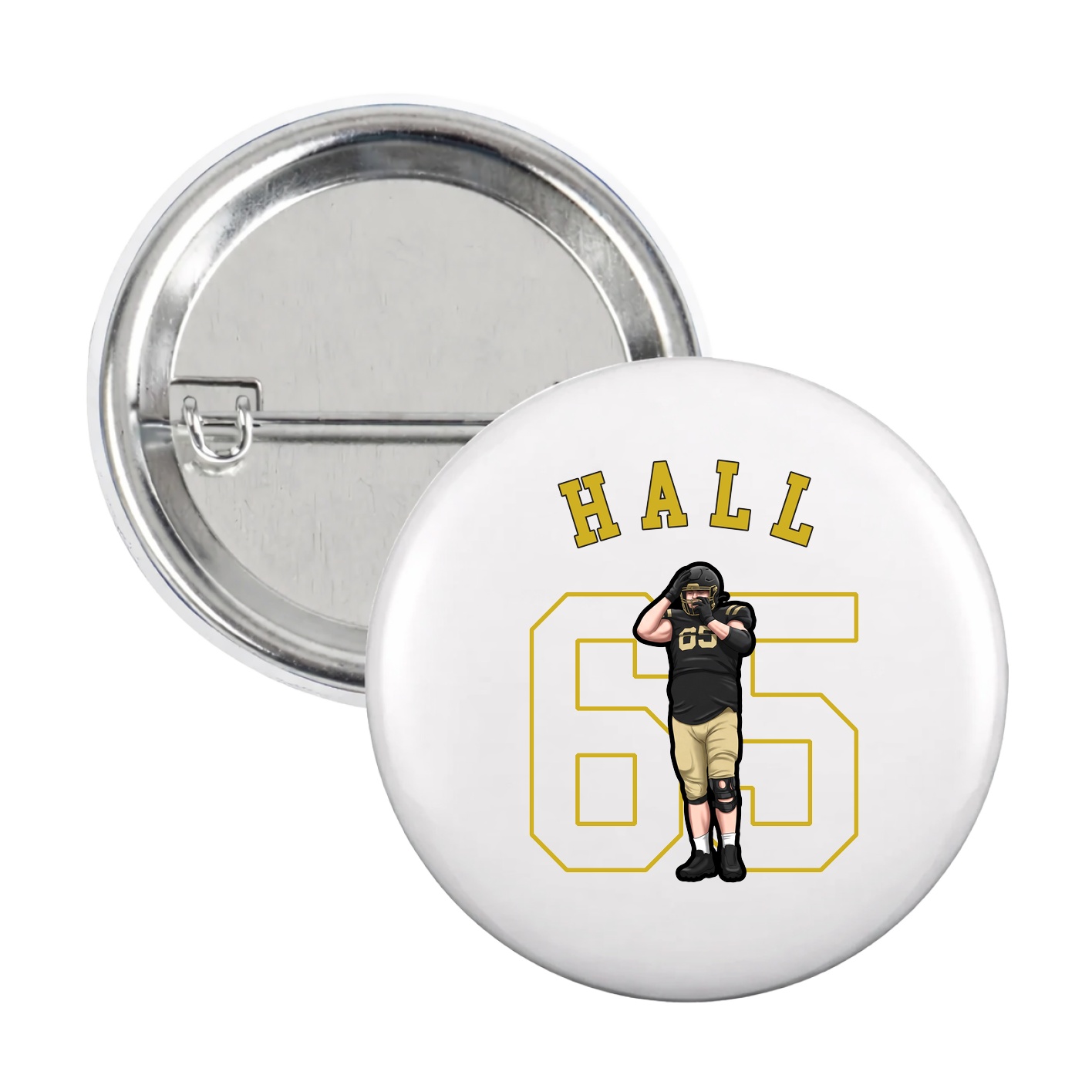 Game Day Button — Shirsey Arch in White