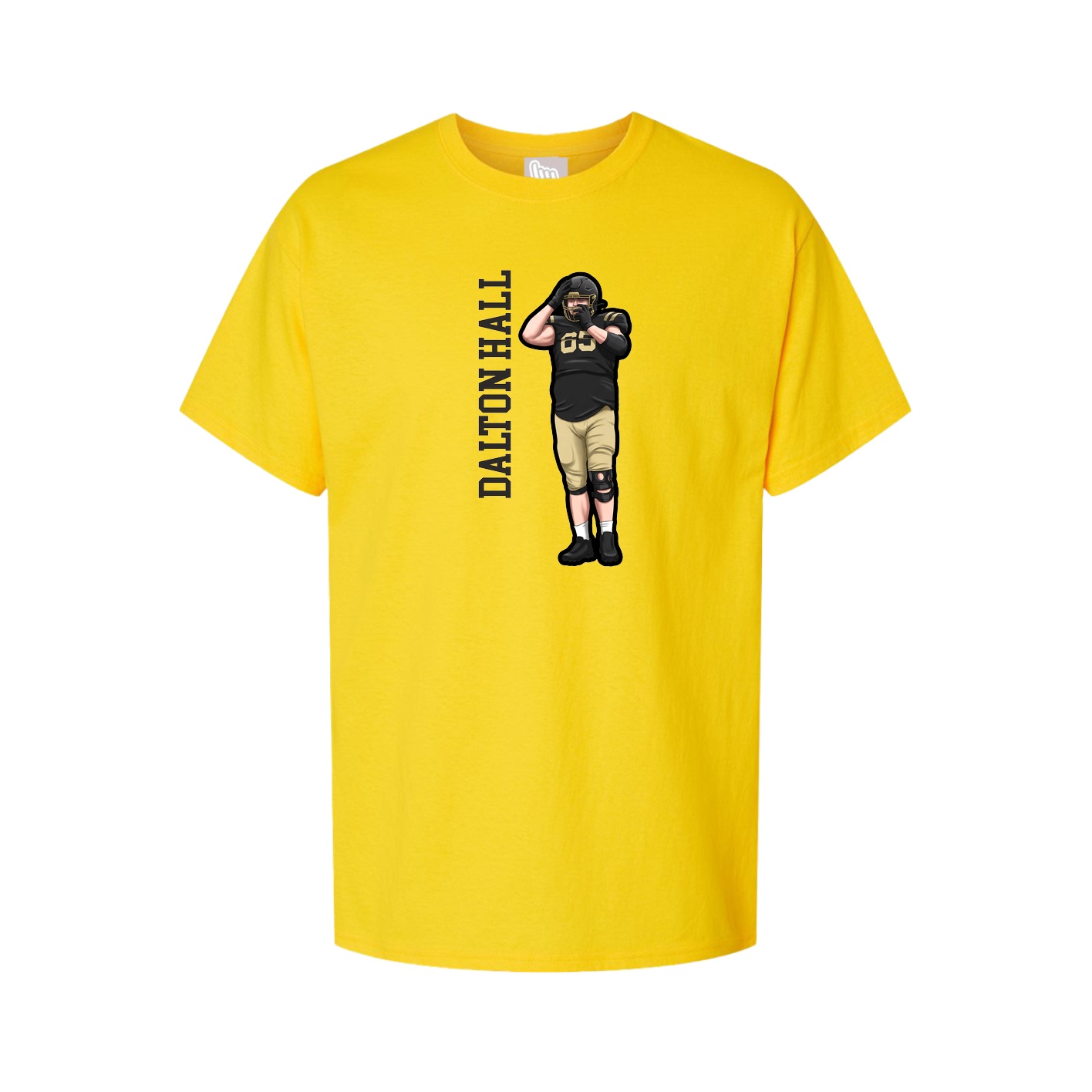 Tee — Name Vertical in Gold