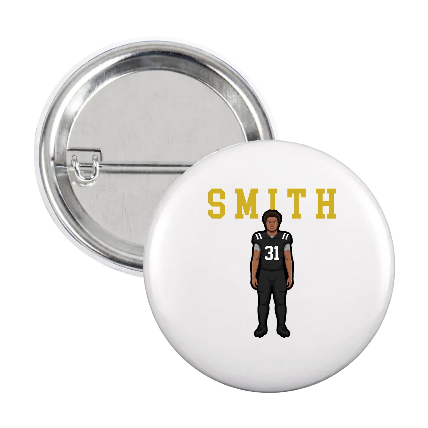 Game Day Button — Shirsey in White