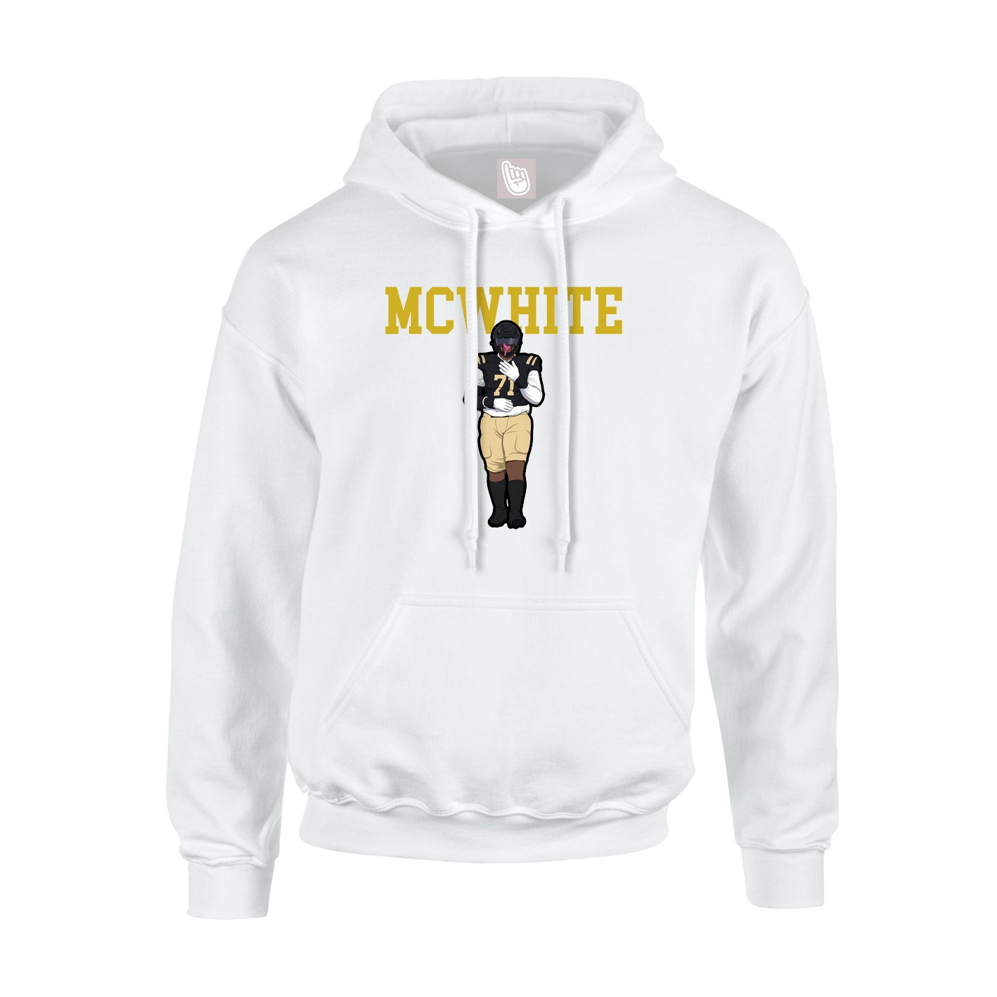 Hoodie — Shirsey in White