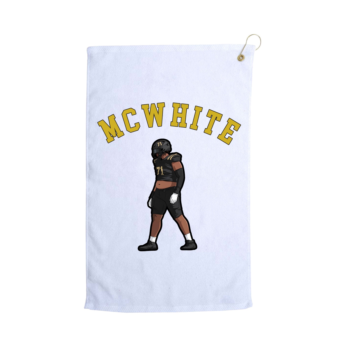 Golf Towel — Shirsey Arch in White