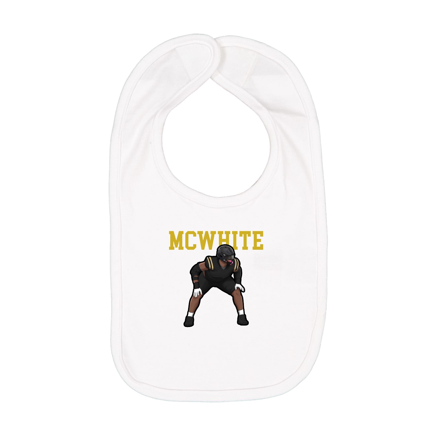 Infant Bib — Shirsey in White