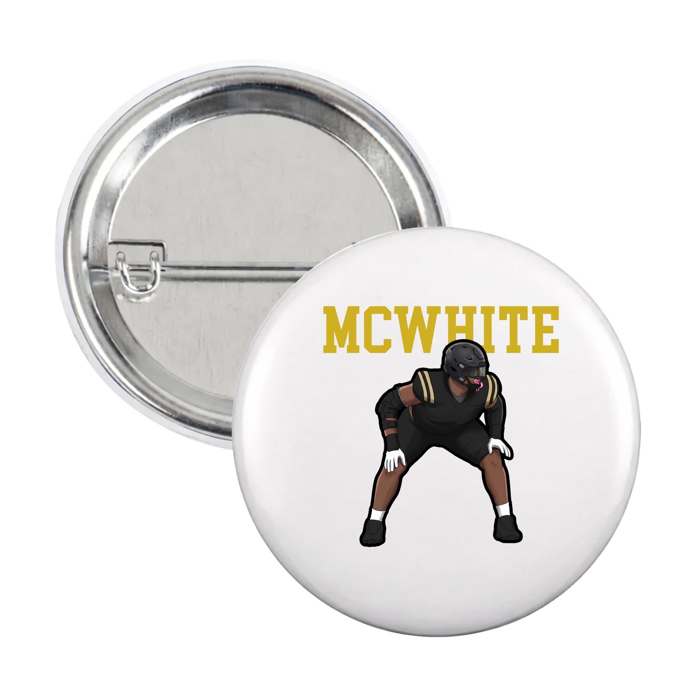 Game Day Button — Shirsey in White