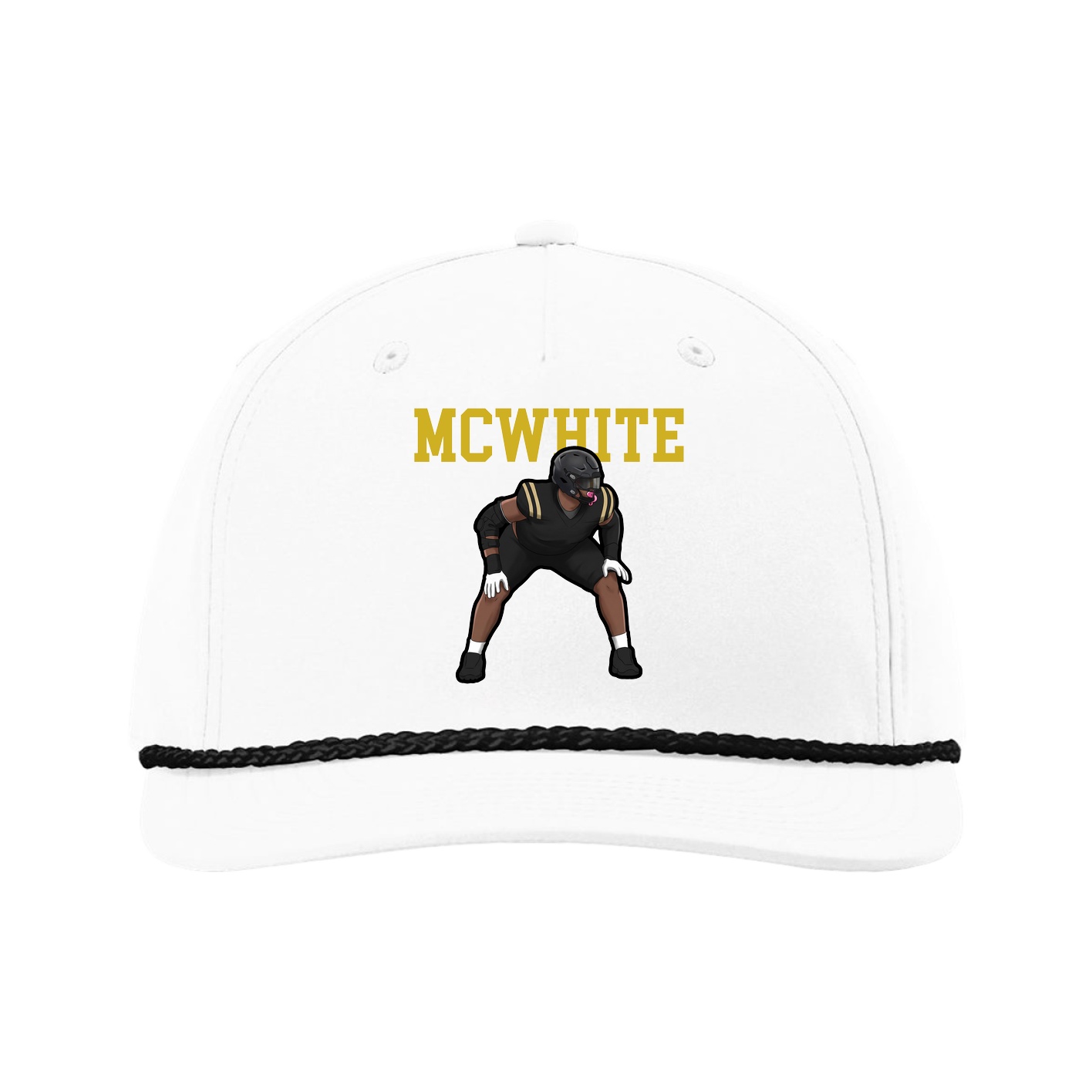 Five-Panel Classic Rope Cap — Shirsey in White