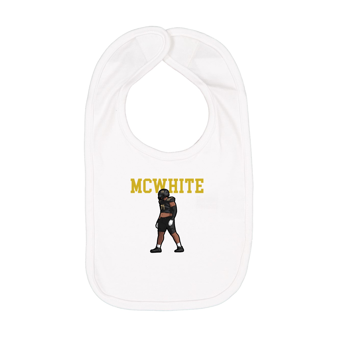 Infant Bib — Shirsey in White