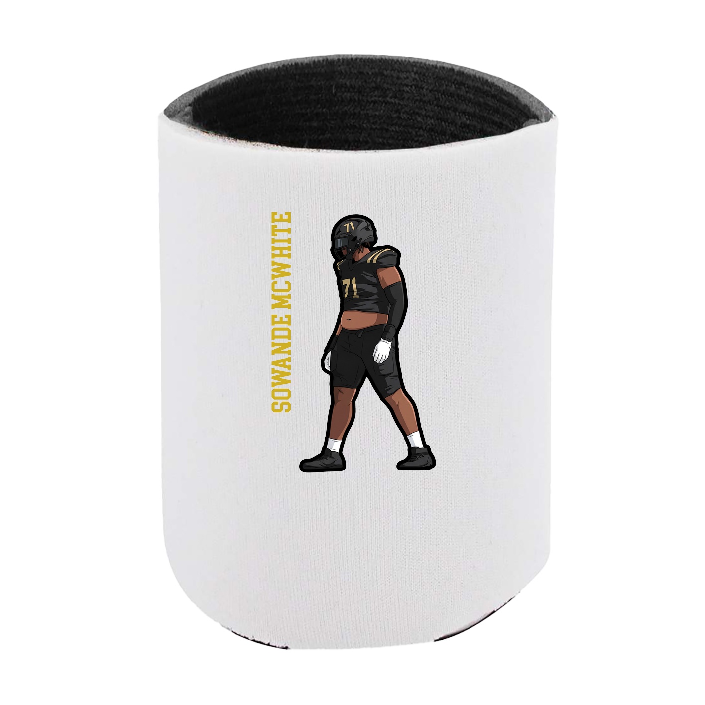 Can Holder — Name Vertical in White