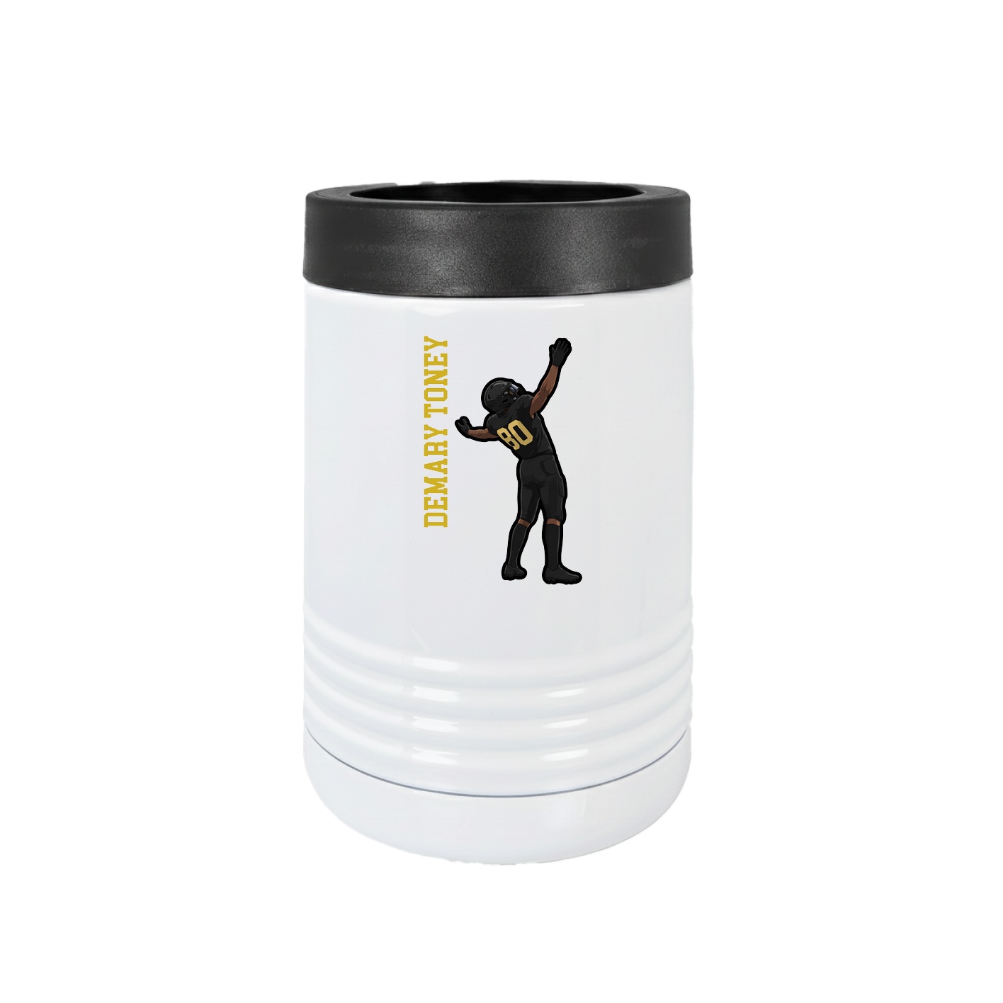 Beverage Holder — Name Vertical in White