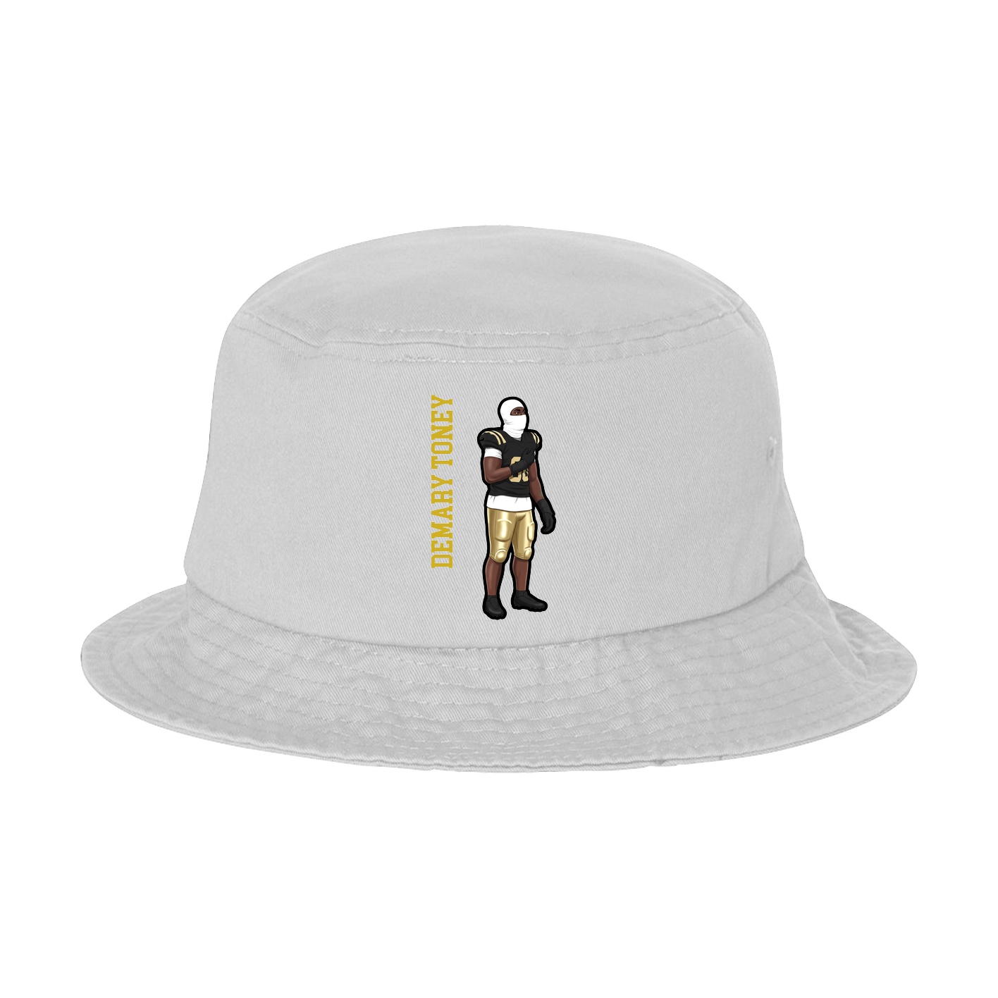 Bucket Cap — Name Vertical in White