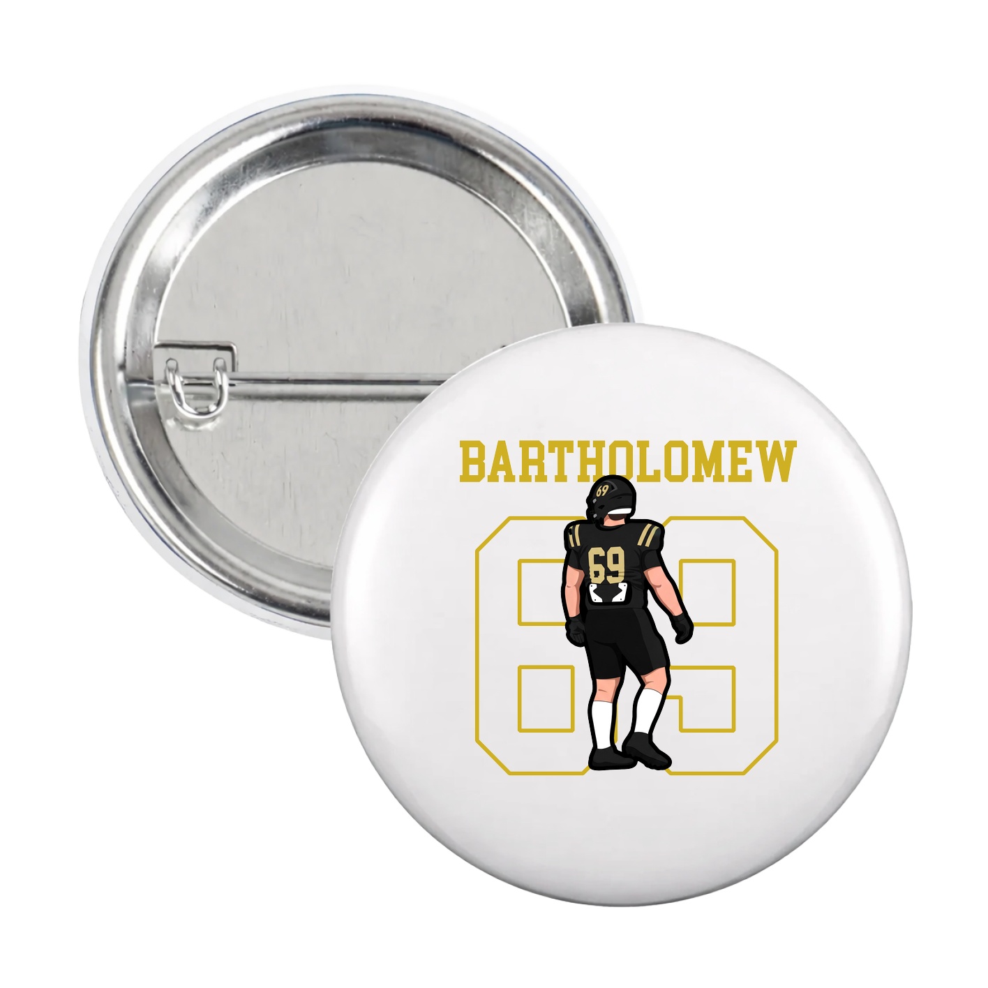 Game Day Button — Shirsey in White
