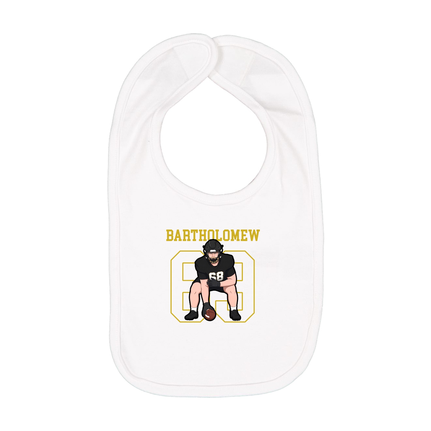 Infant Bib — Shirsey in White