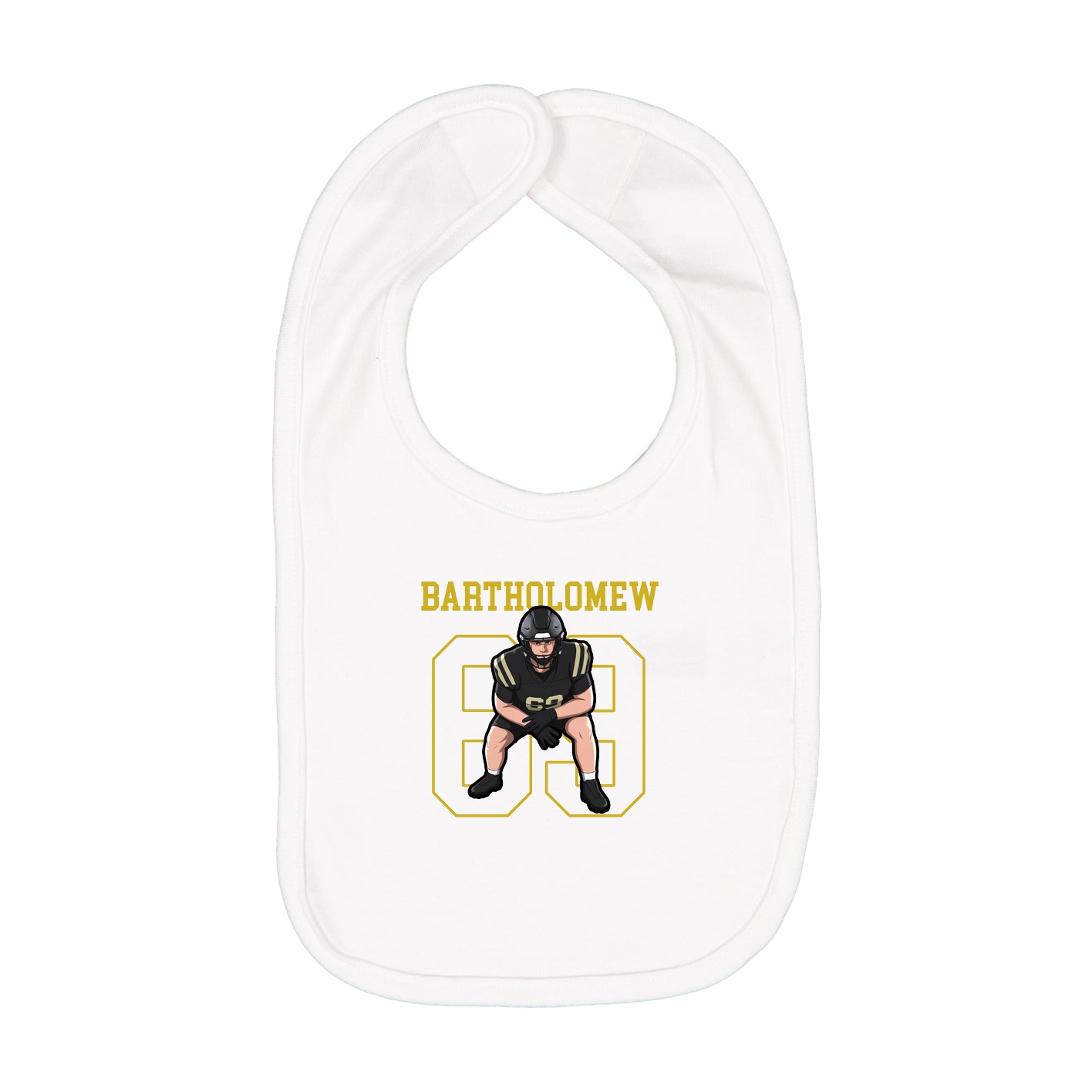 Infant Bib — Shirsey in White