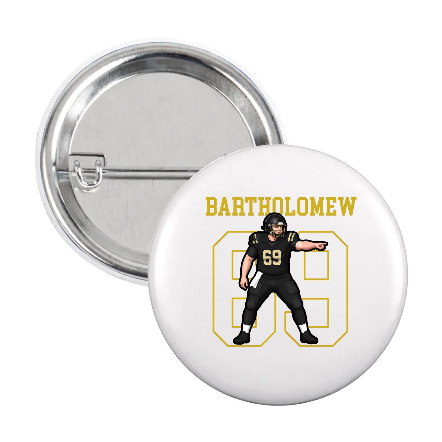 Game Day Button — Shirsey in White
