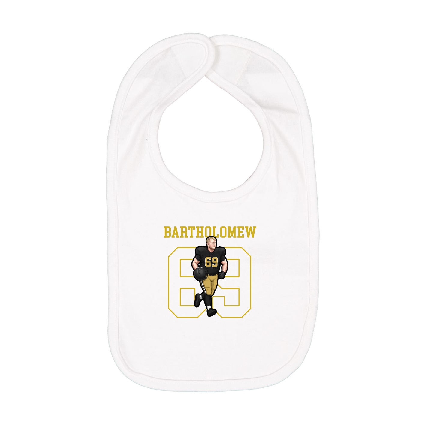 Infant Bib — Shirsey in White