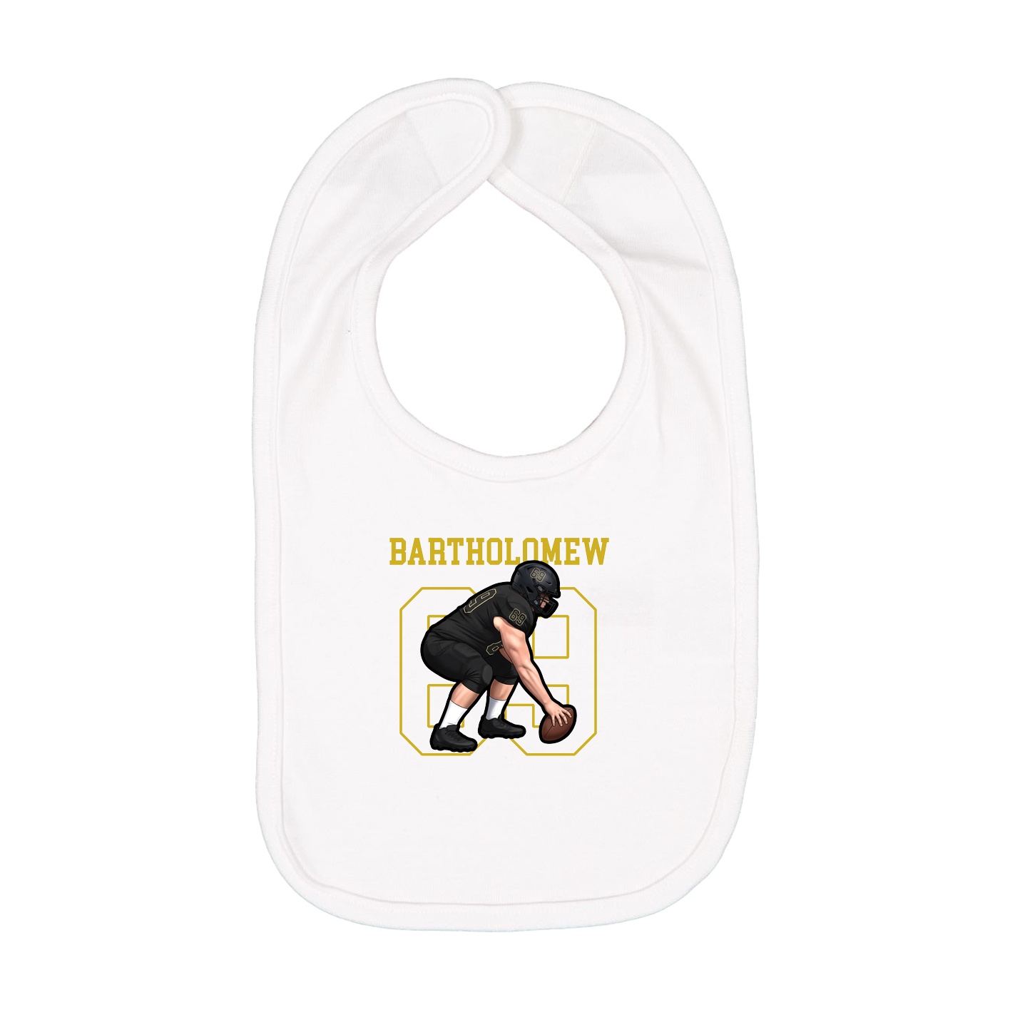 Infant Bib — Shirsey in White