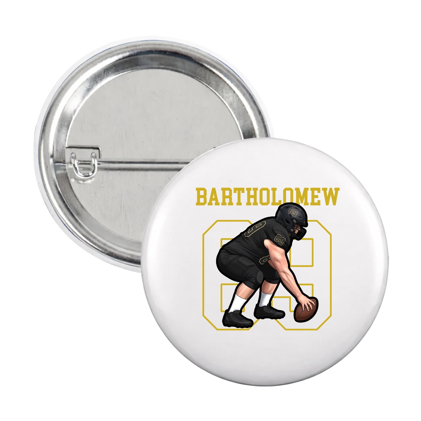 Game Day Button — Shirsey in White