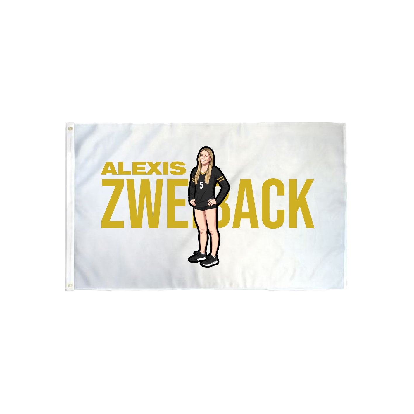 3x5 Flag — Player Name in Classic