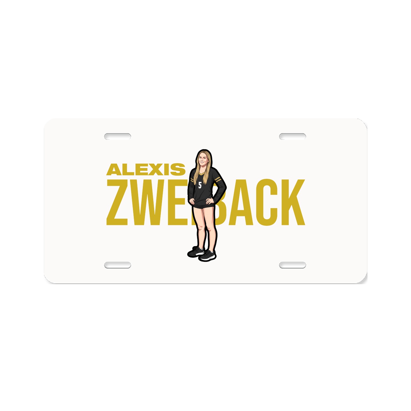 License Plate — Player Name in Classic
