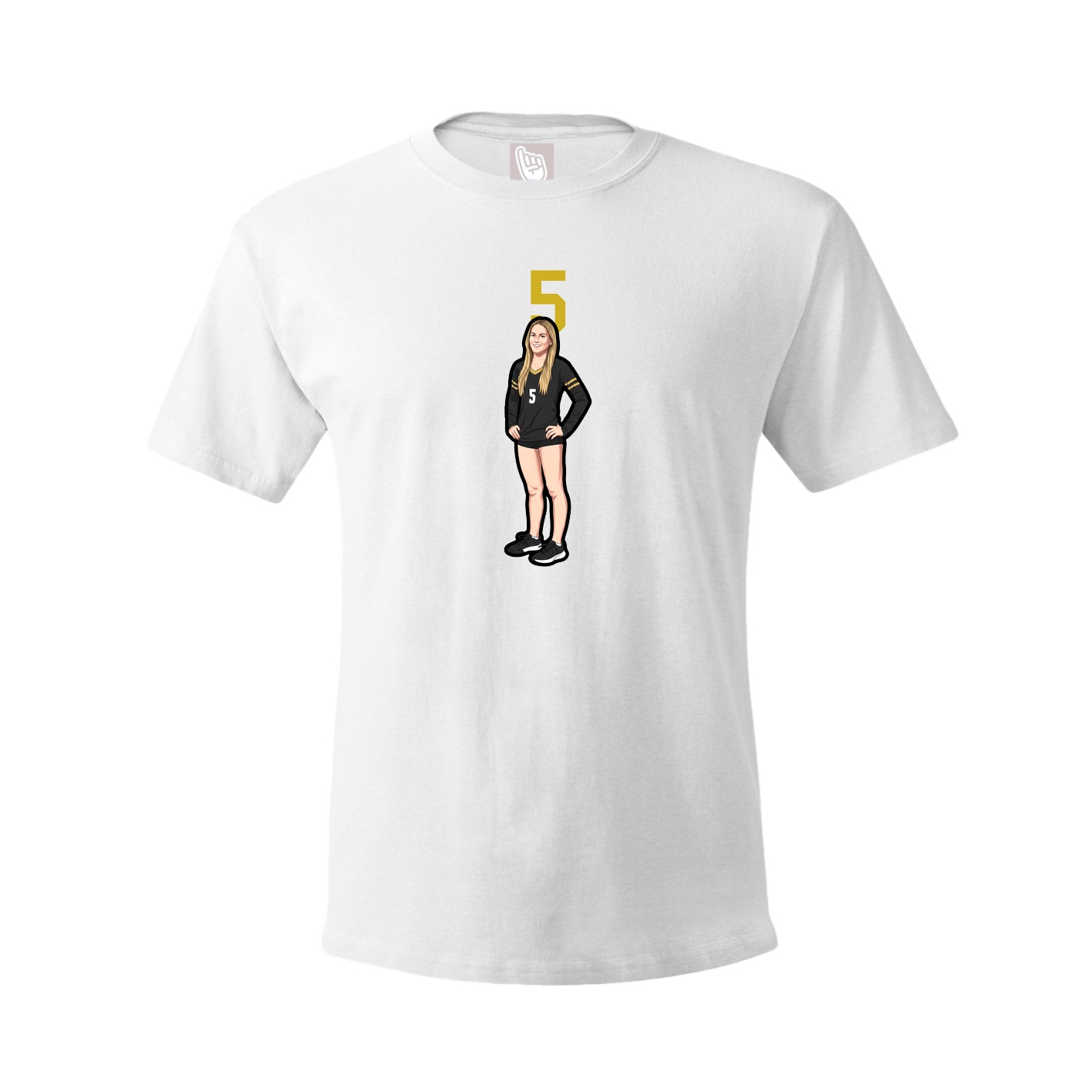 Tee — Number Top in White