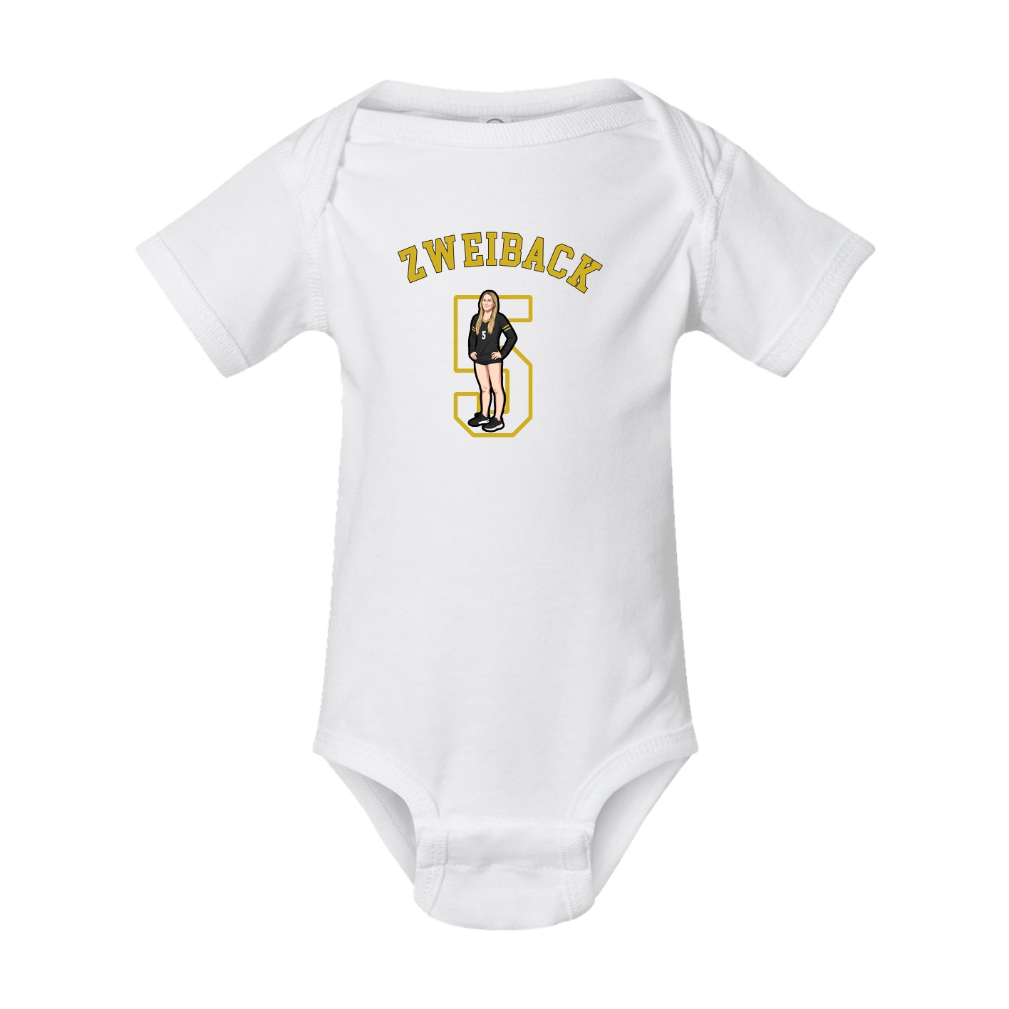 Baby Onesie — Shirsey Arch in White