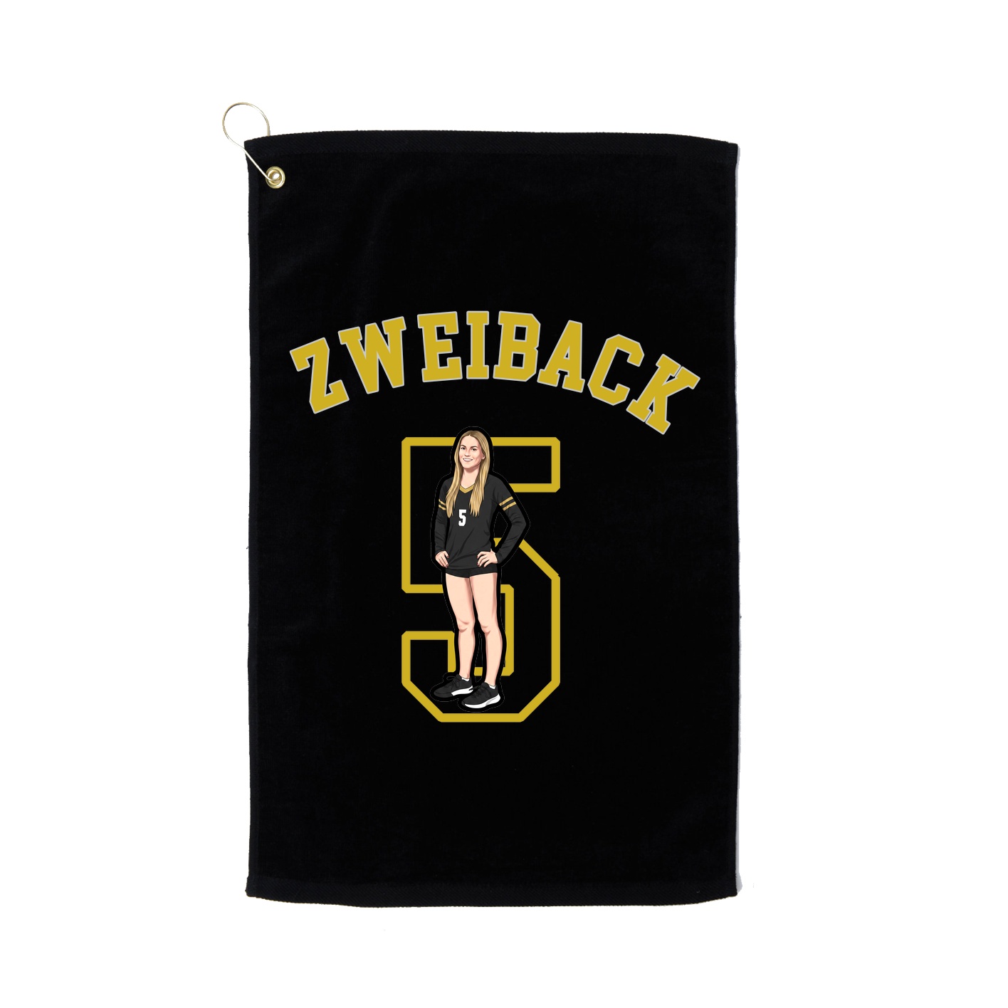 Golf Towel — Shirsey Arch in Black