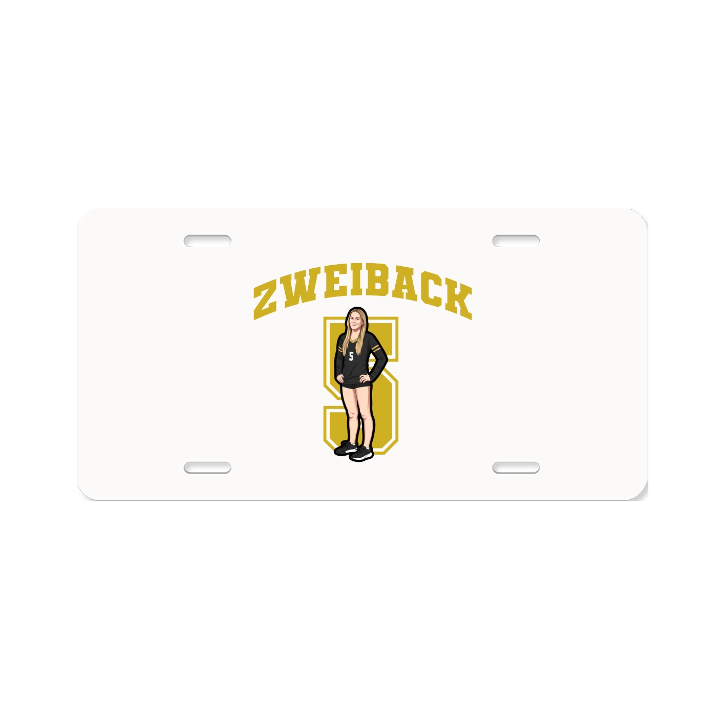 License Plate — Number in Classic