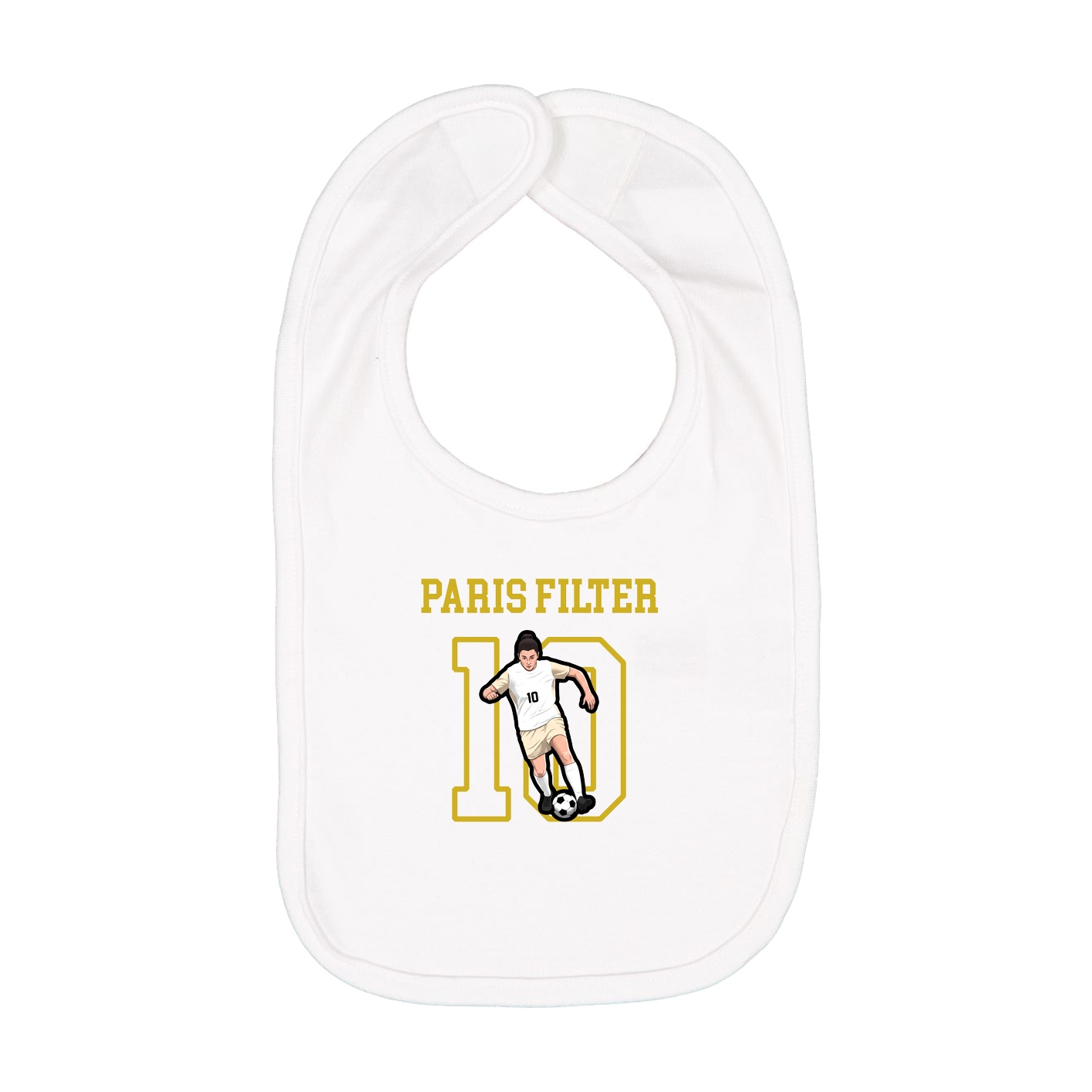 Infant Bib — Shirsey in White
