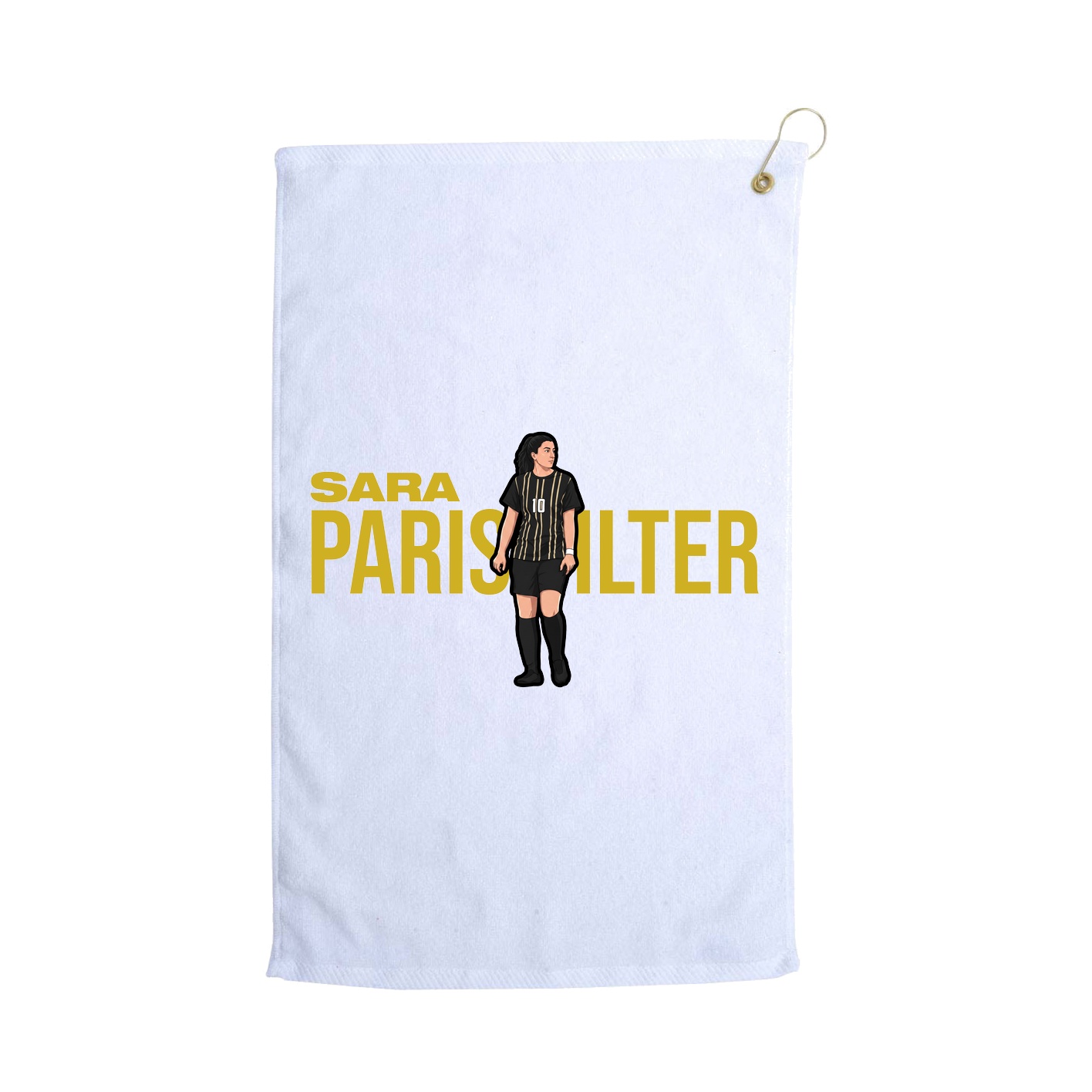 Golf Towel — Player Name in White