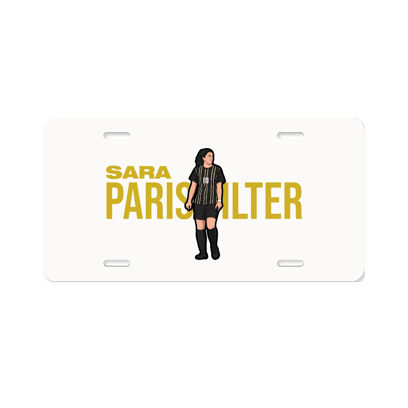 License Plate — Player Name in Classic