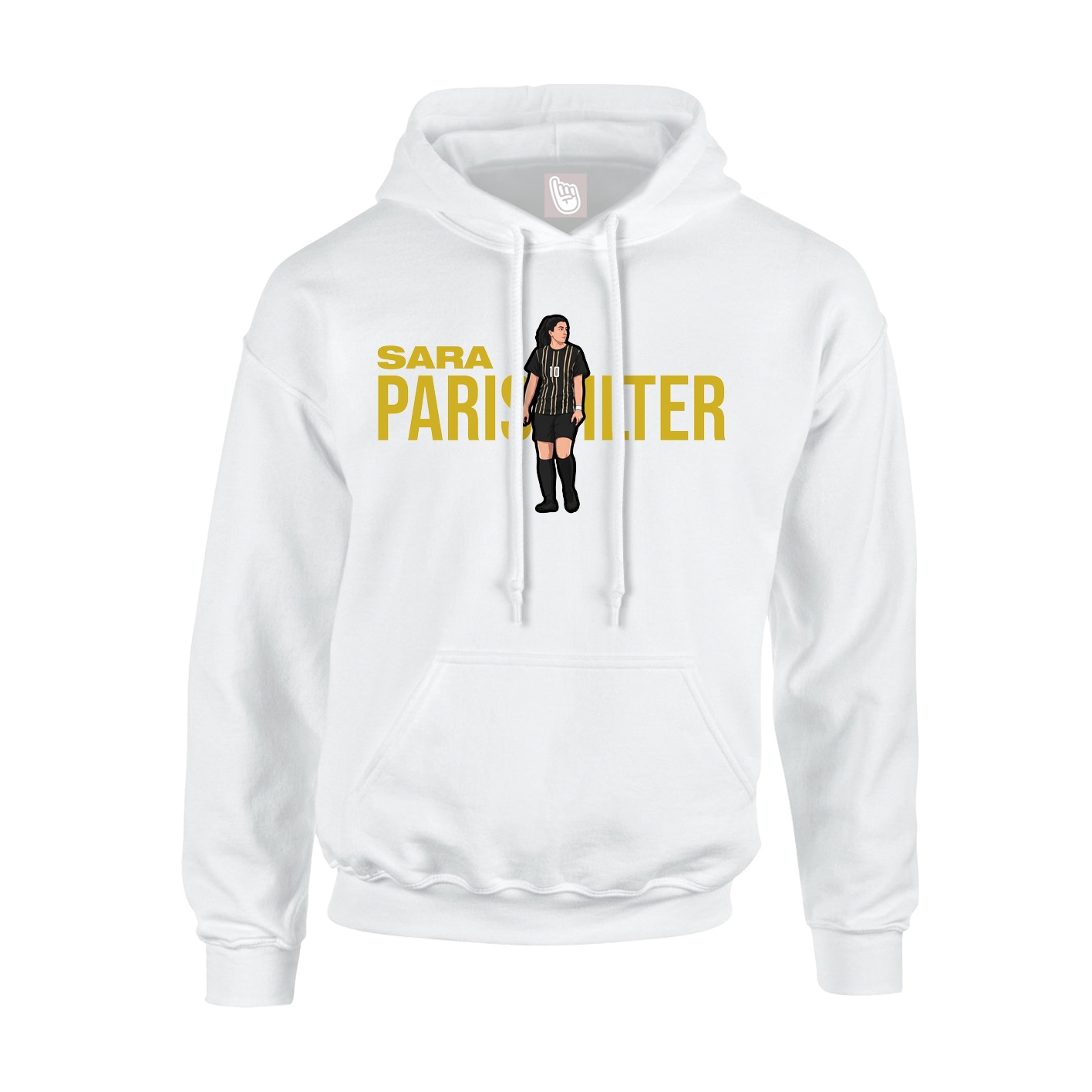 Youth Hoodie — Player Name in White