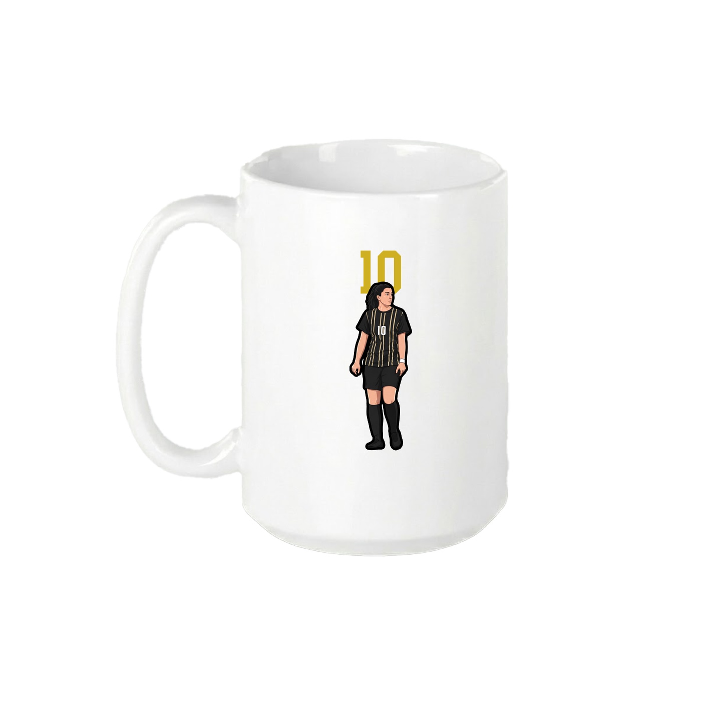 15oz Coffee Mug — Number Top in White