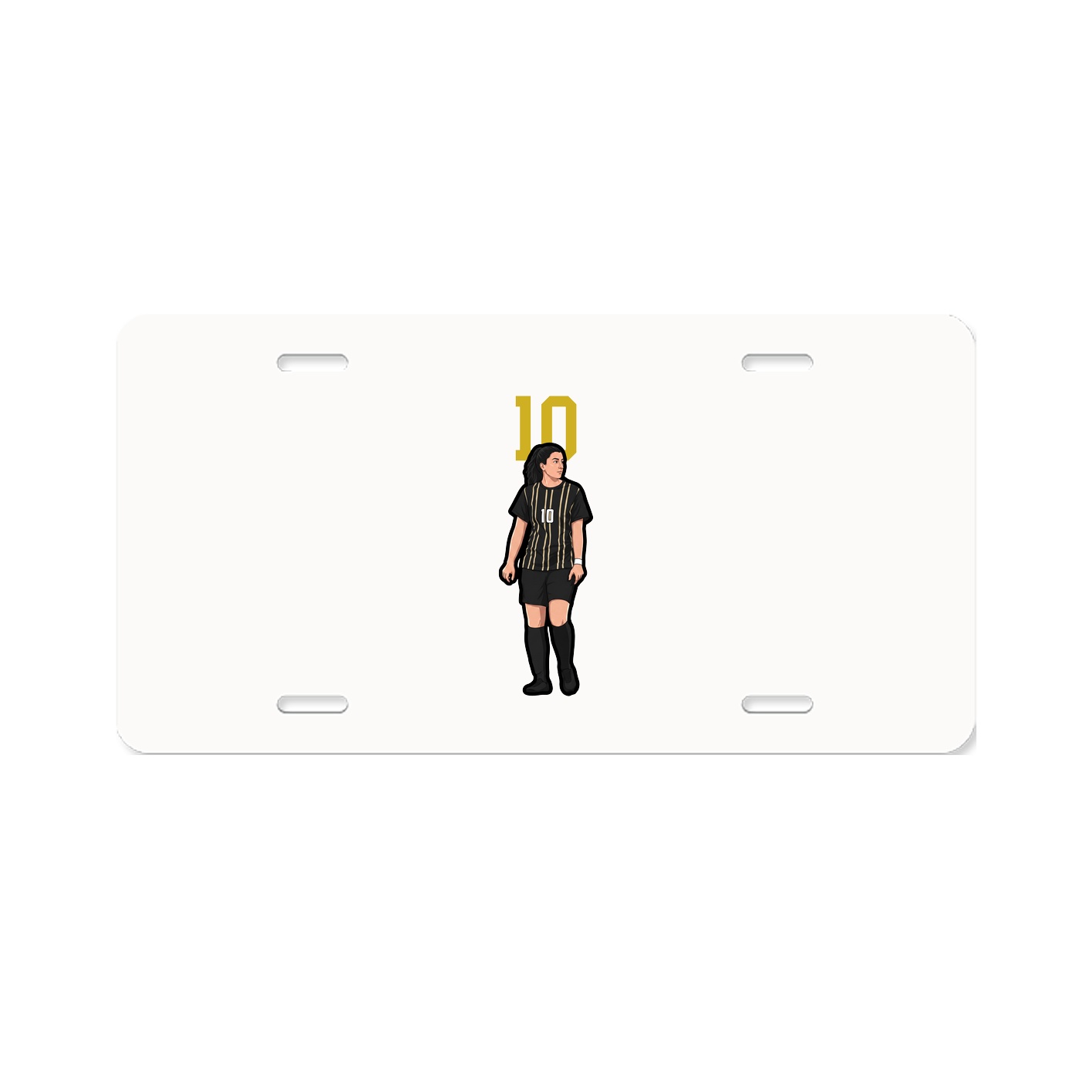 License Plate — Number Top in Classic