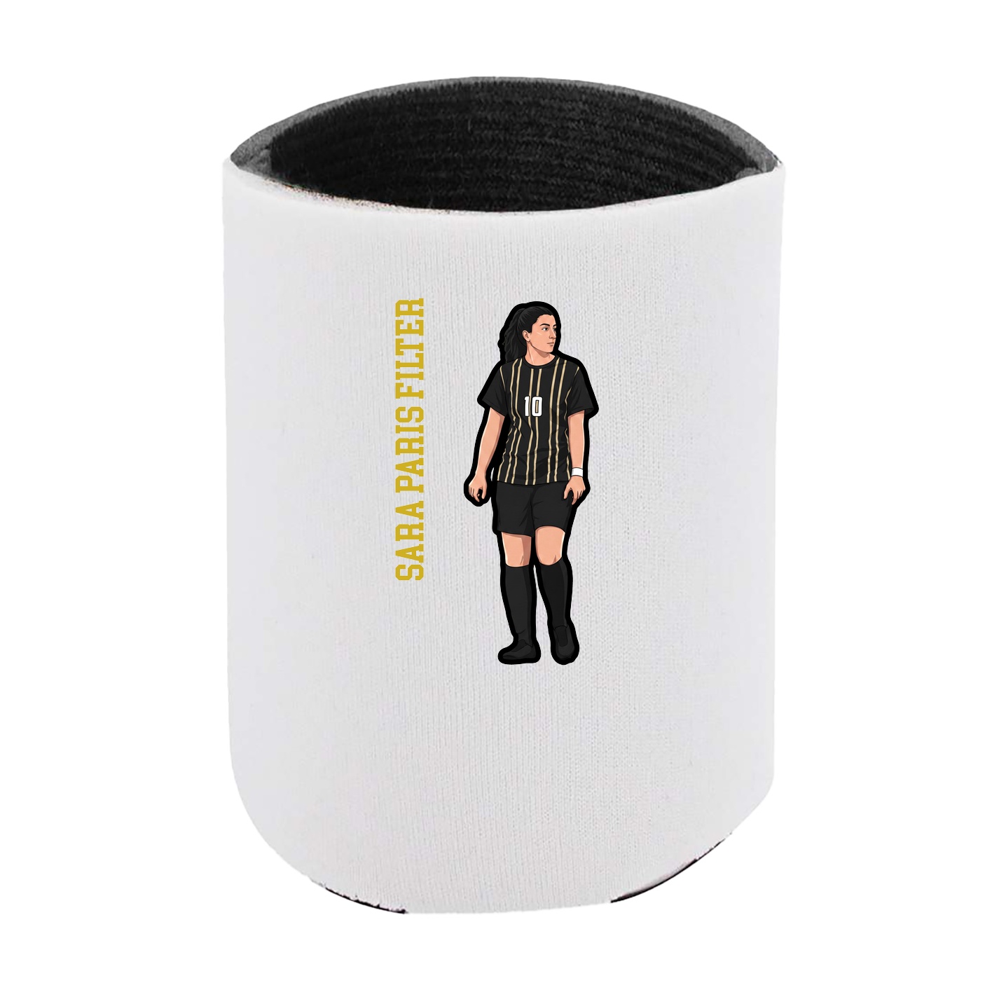 Can Holder — Name Vertical in White