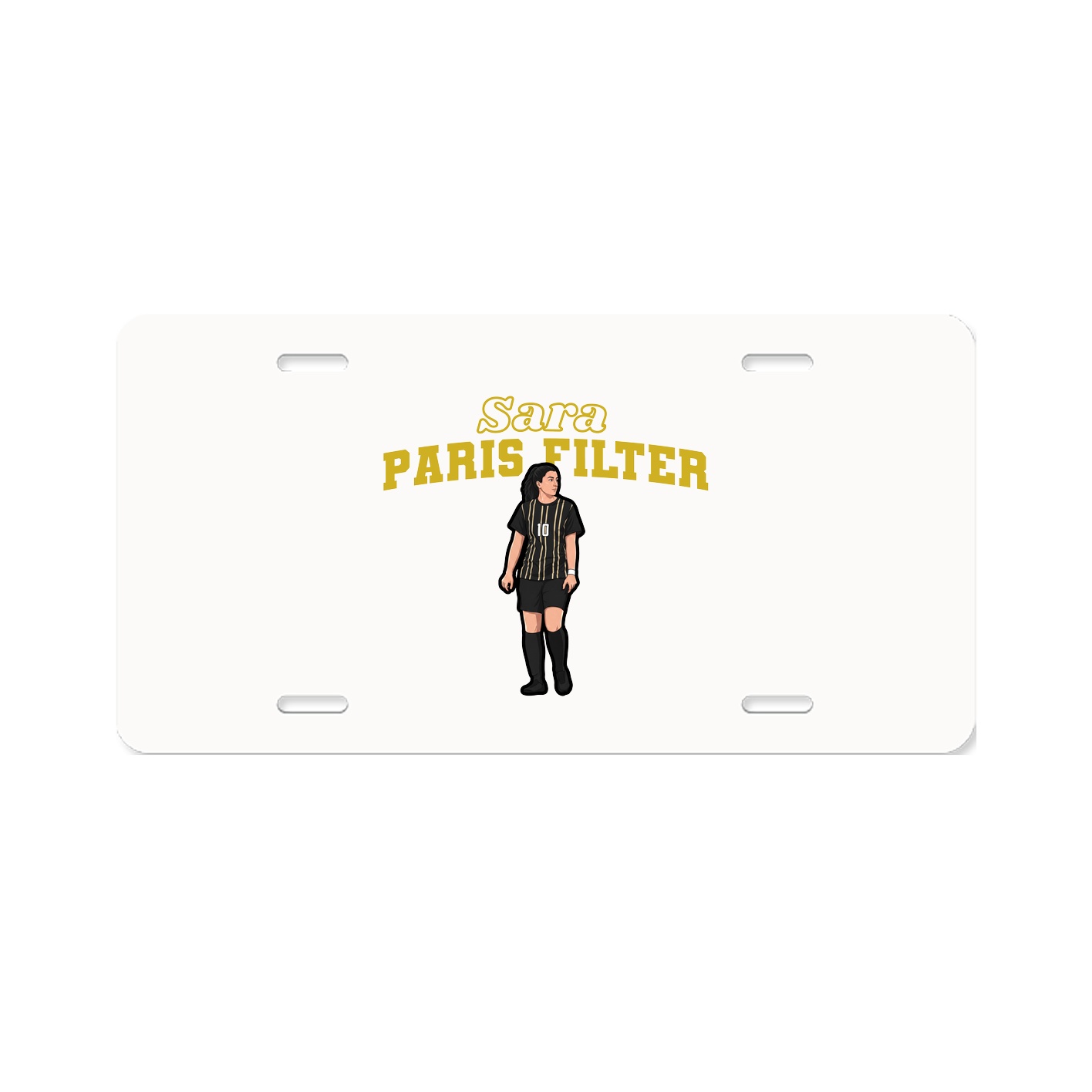 License Plate — Name Arch in Classic