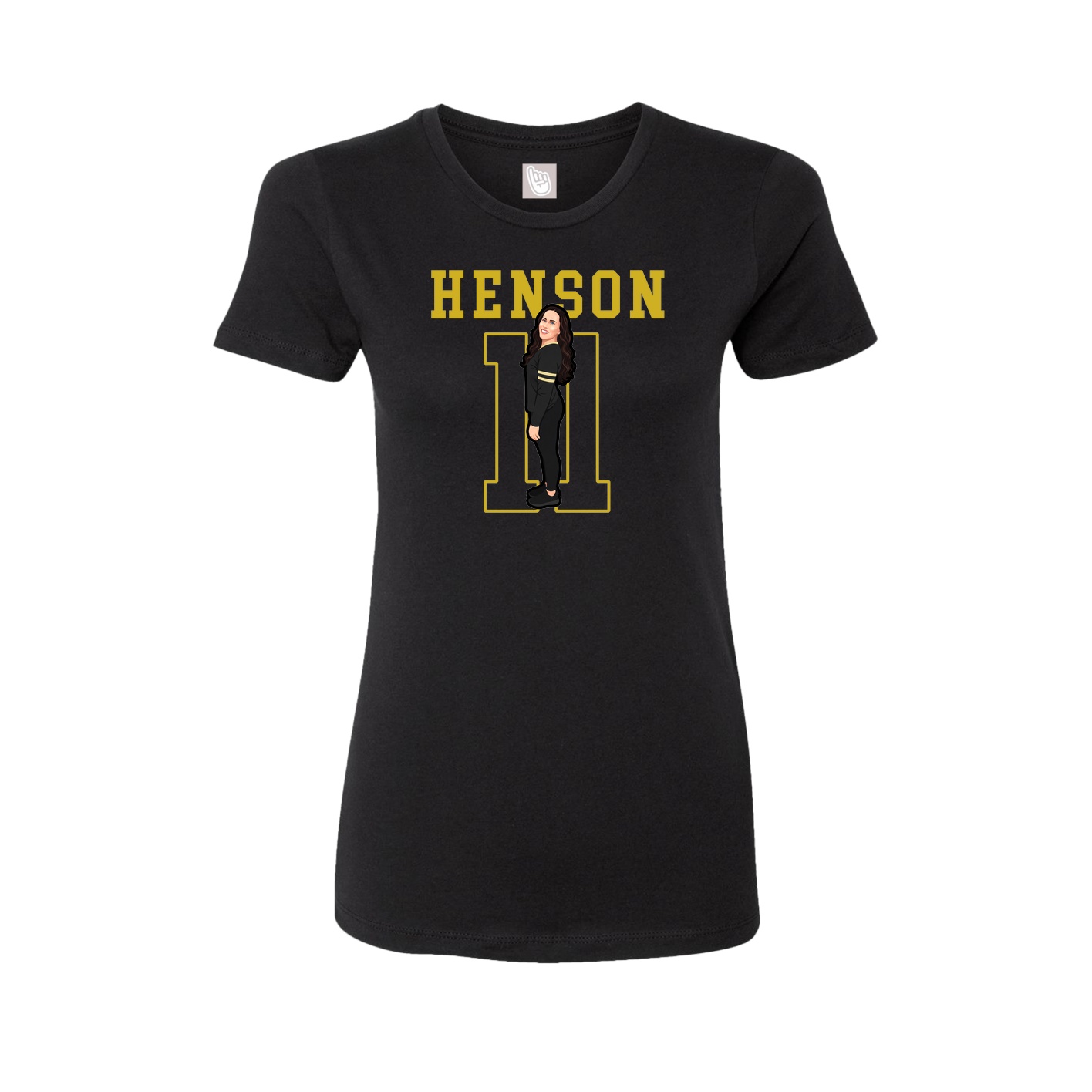 Fitted Women's Tee — Shirsey in Black