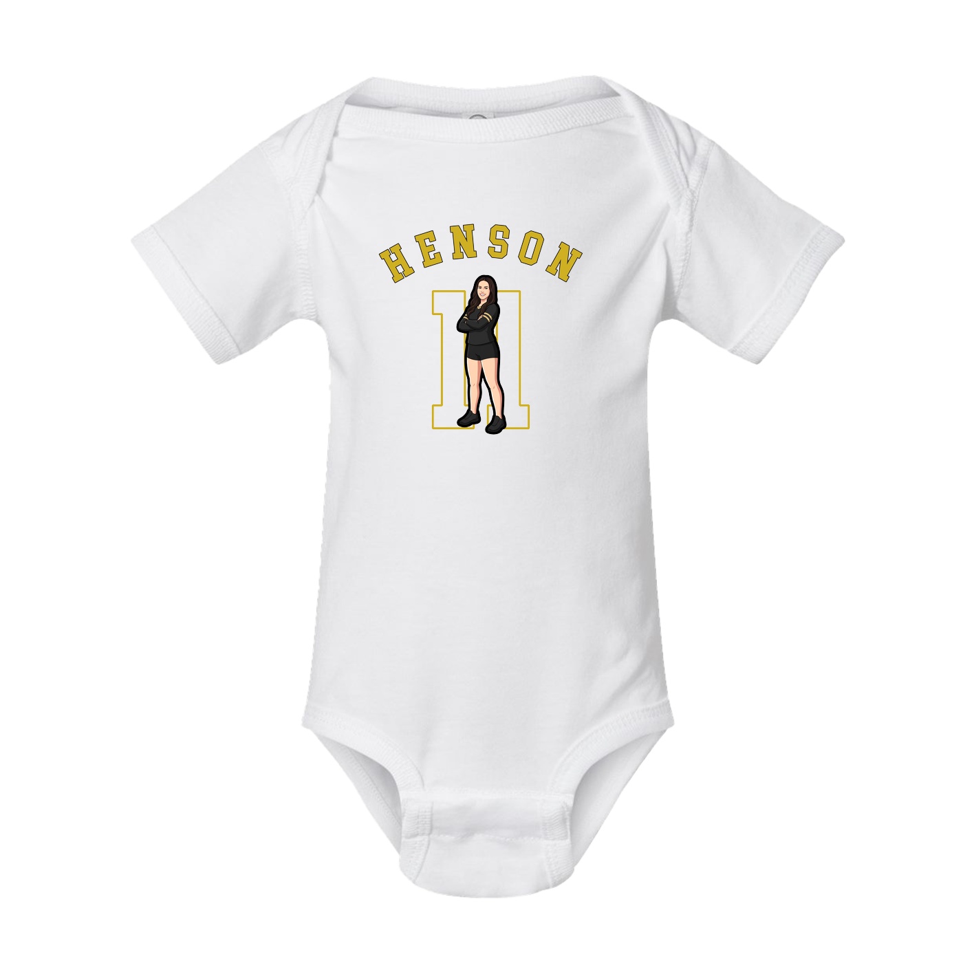 Baby Onesie — Shirsey Arch in White