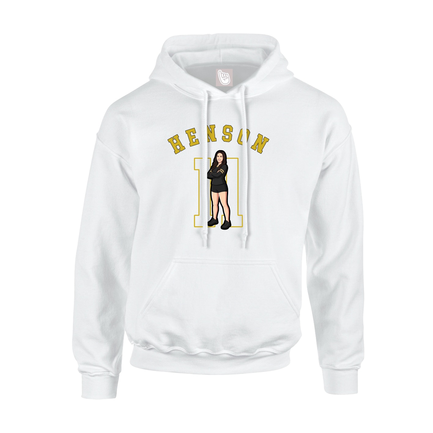 Hoodie — Shirsey Arch in White