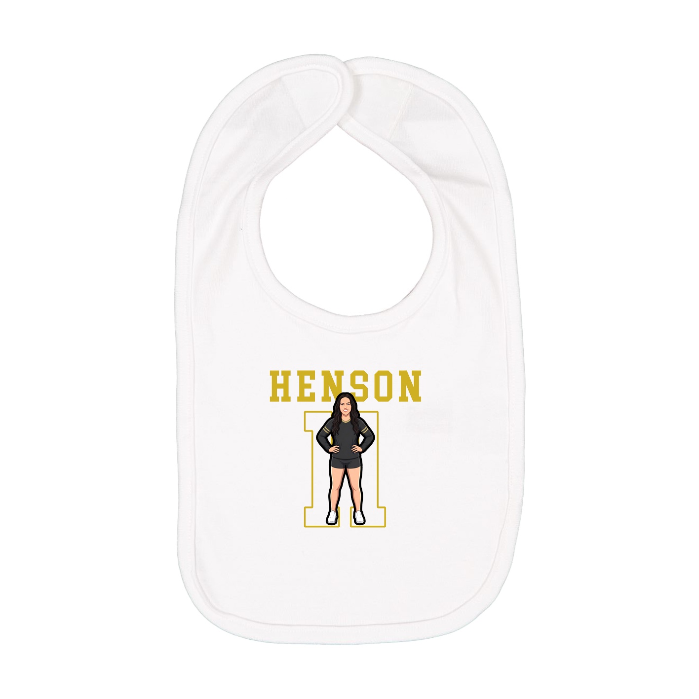 Infant Bib — Shirsey in White